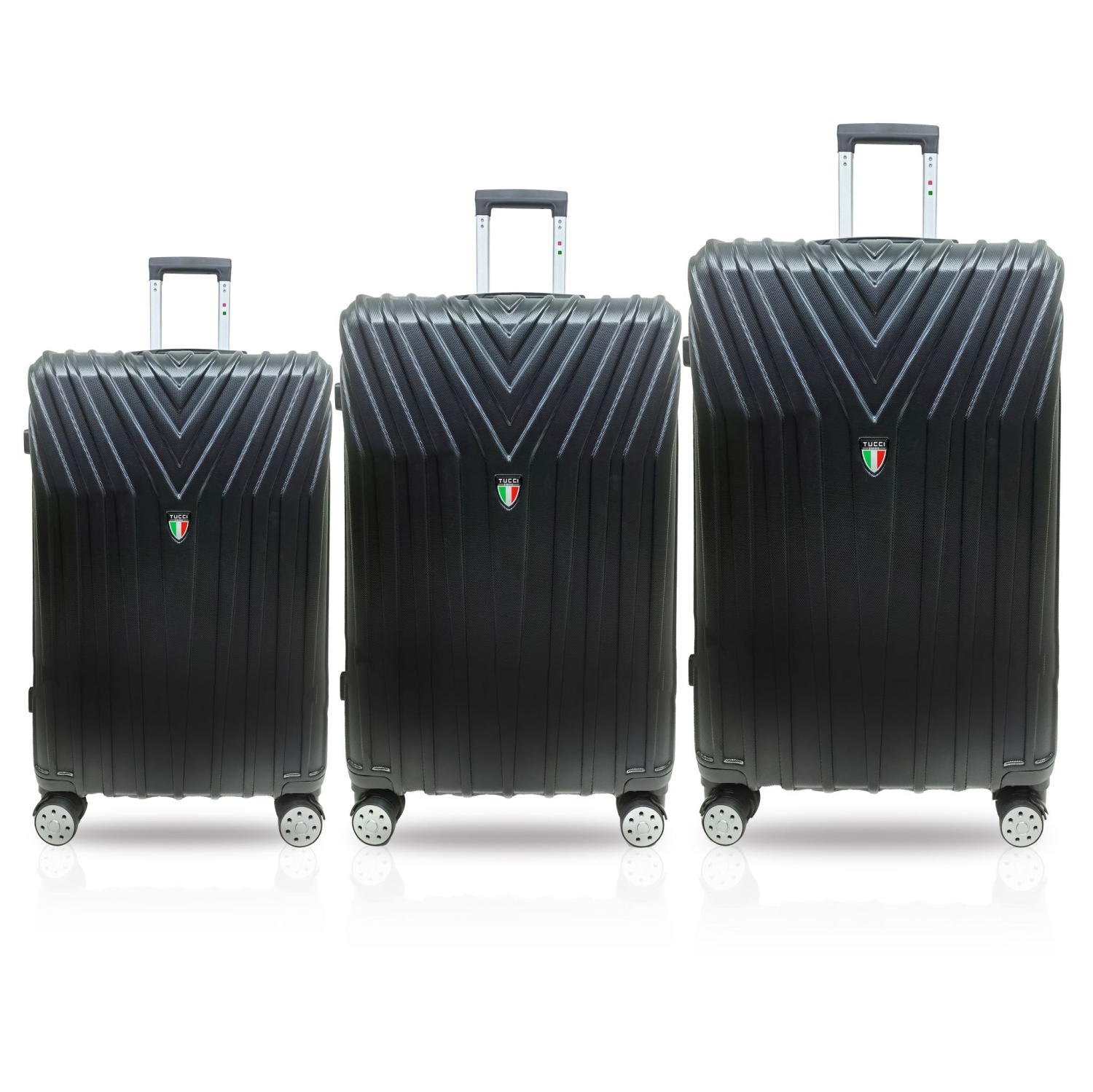 Tucci BORDO 3 Piece Premium Hardshell Luggage Set