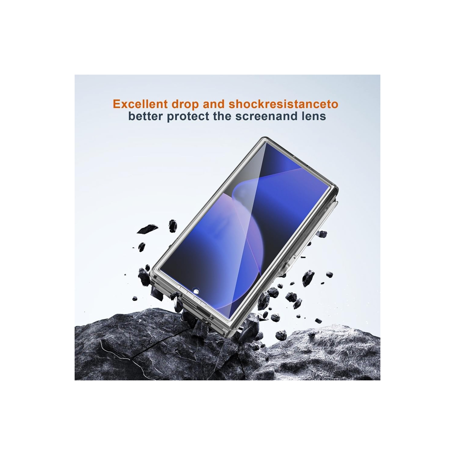 [CS] Hybrid Magnetic Wireless Charging MagSafe Case Back Cover for Samsung Galaxy Z Fold 7, Clear