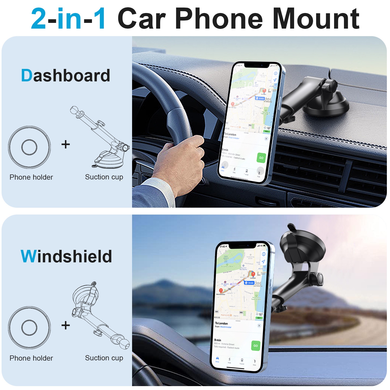 Hot selling suitable for Apple magsafe magnetic bracket car mobile phone holder magnetic retractable suction cup