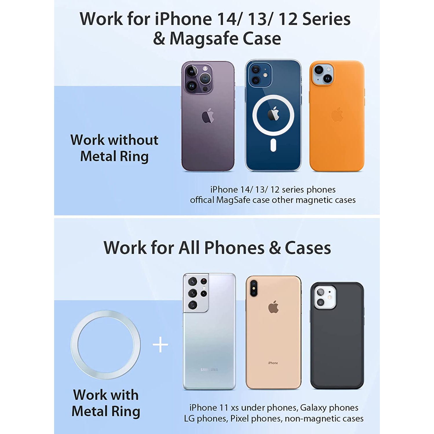 Hot selling suitable for Apple magsafe magnetic bracket car mobile phone holder magnetic retractable suction cup