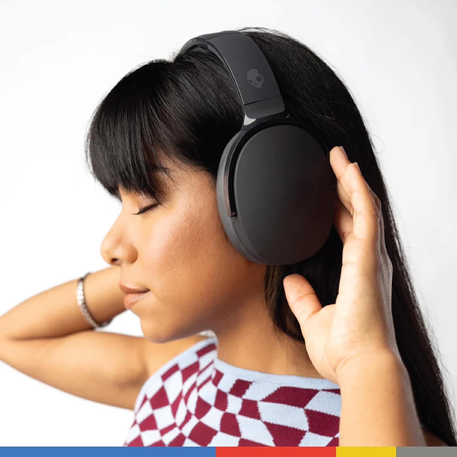 Casque d'écoute sans fil Bluetooth Hesh Evo de Skullcandy, isolation du bruit, batterie jusqu'à 36 heures, design pliable et léger, microphone pour