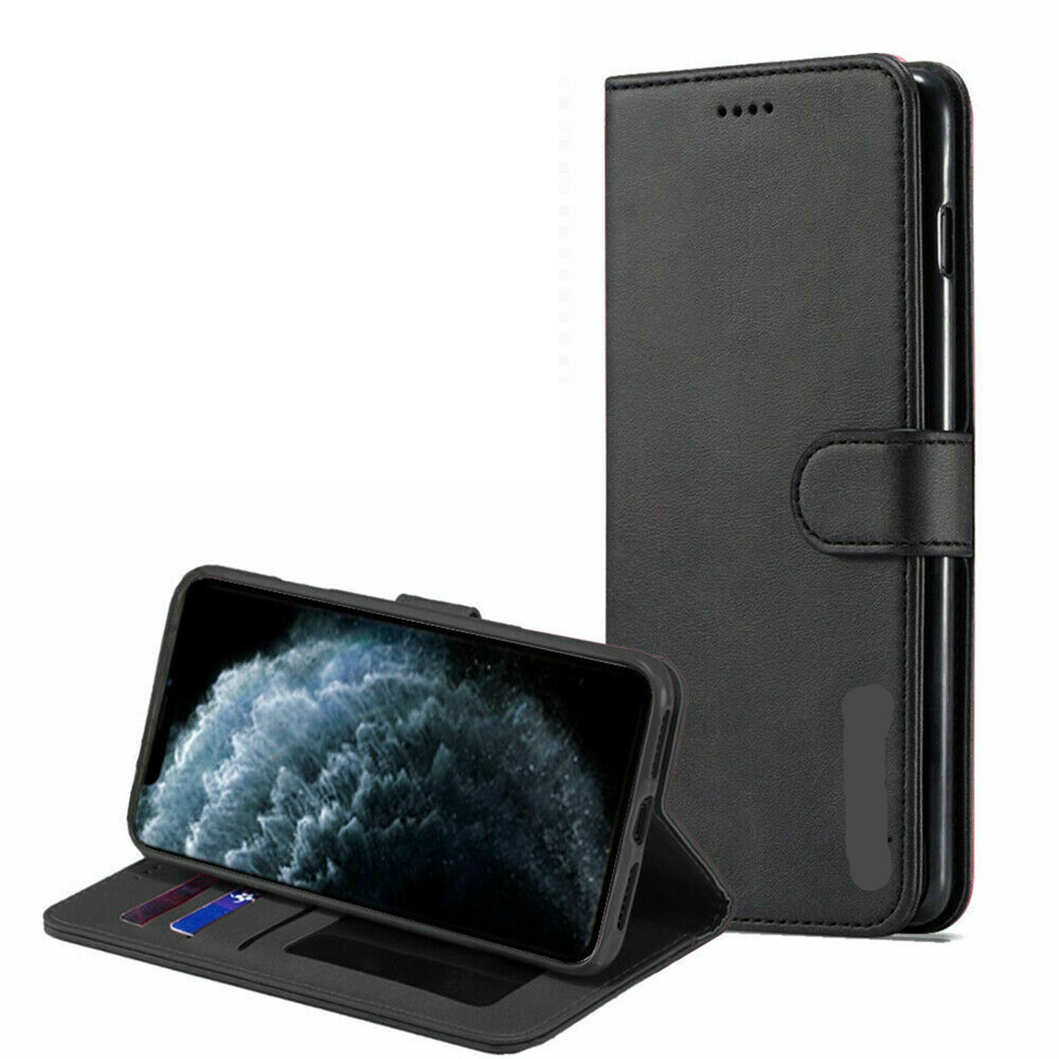 Tasnim for iPhone 11 Pro Max 6.5" with Leather Wallet case Credit Card Holder, Flip Folio Book Phone case Shockproof Cover for Women Men for Apple 11