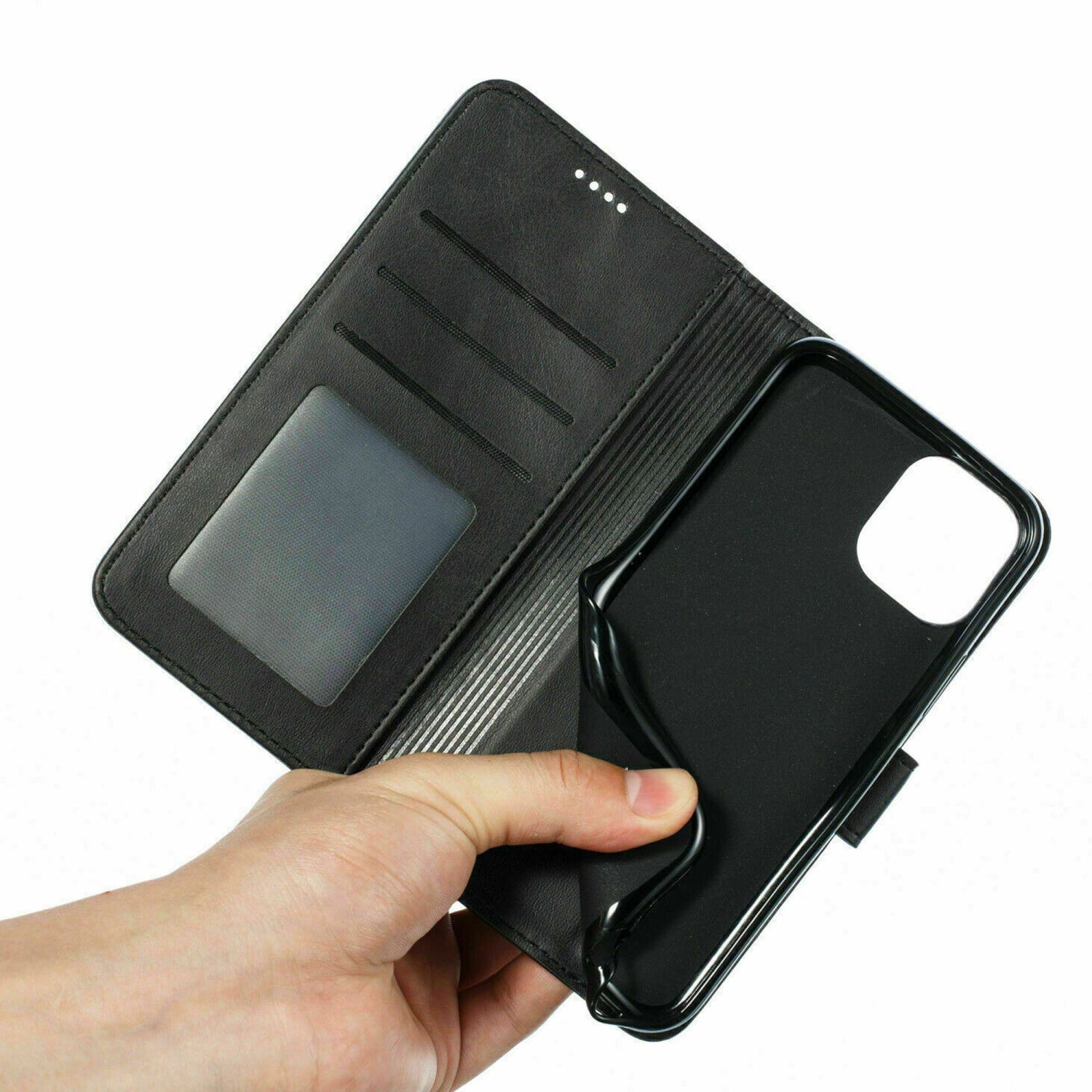 Tasnim Compatible with iPhone 12 Mini Wallet Case PU Leather Flip Folio Case with Card Holders RFID Blocking Kickstand Shockproof TPU Inner Shell