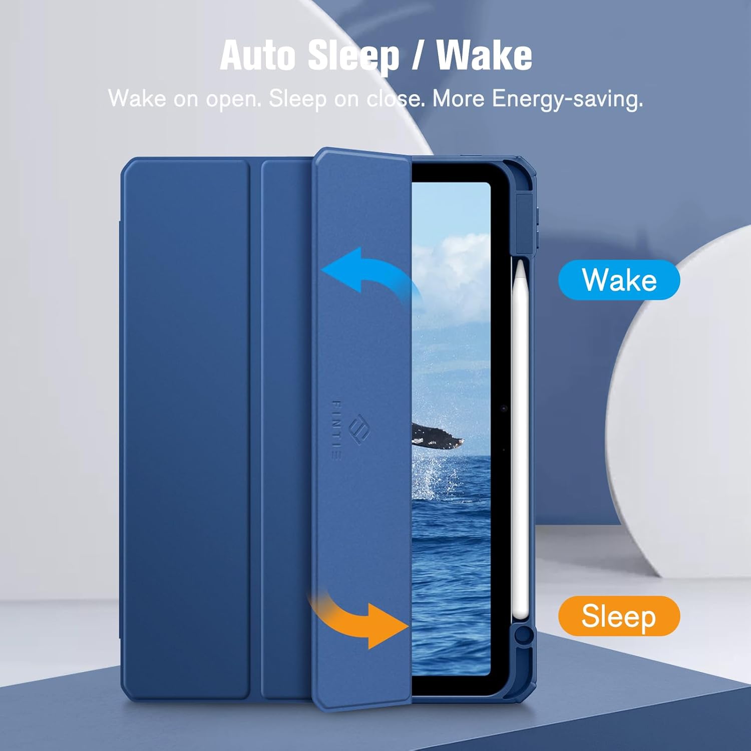 Fintie Hybrid Slim Case for iPad Air 11-inch M3 / M2 (2024), iPad Air 5th (2022) / 4th Generation (2020) 10.9 Inch - Shockproof Cover with Clear Back