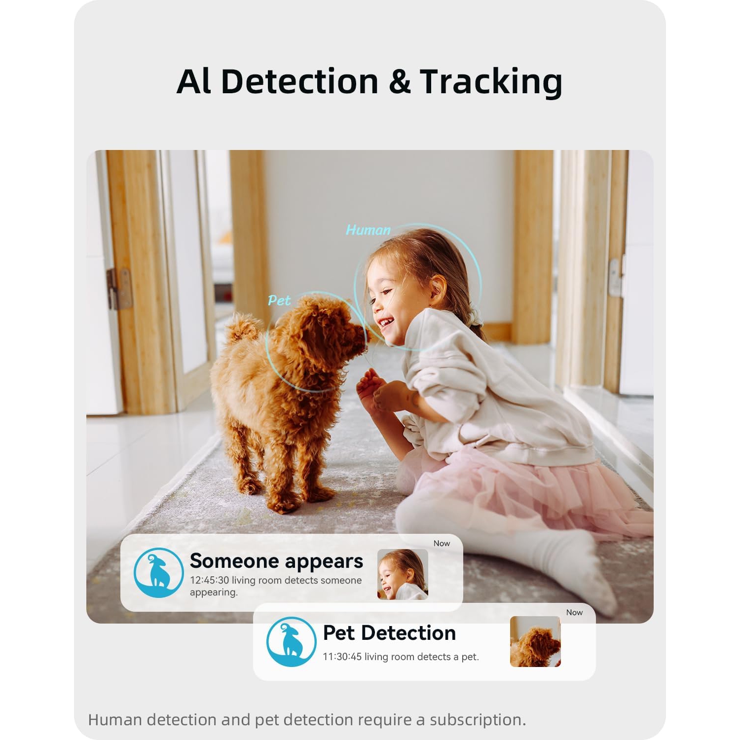 blurams Pet Camera, 2K Home Security Camera for Baby/Elder/Pet, Motion Tracking, 2-Way Audio, IR Night Vision, 360° View Home Camera Works with Alexa