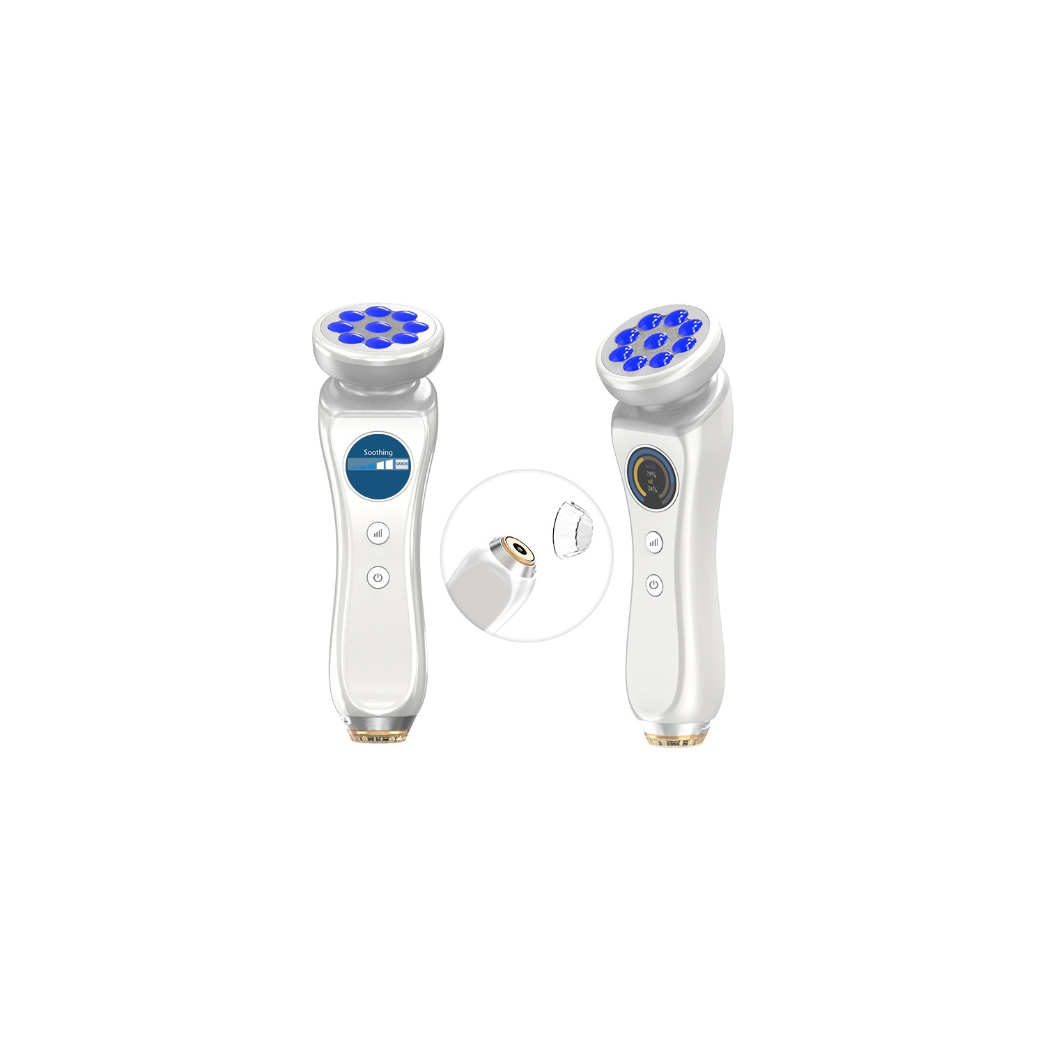 Beauty Massager for Face and Neck,Facial Massager for Skin Care,Red Light Skin Tester,Beauty Device for Facial Skin Tightening & Smooth