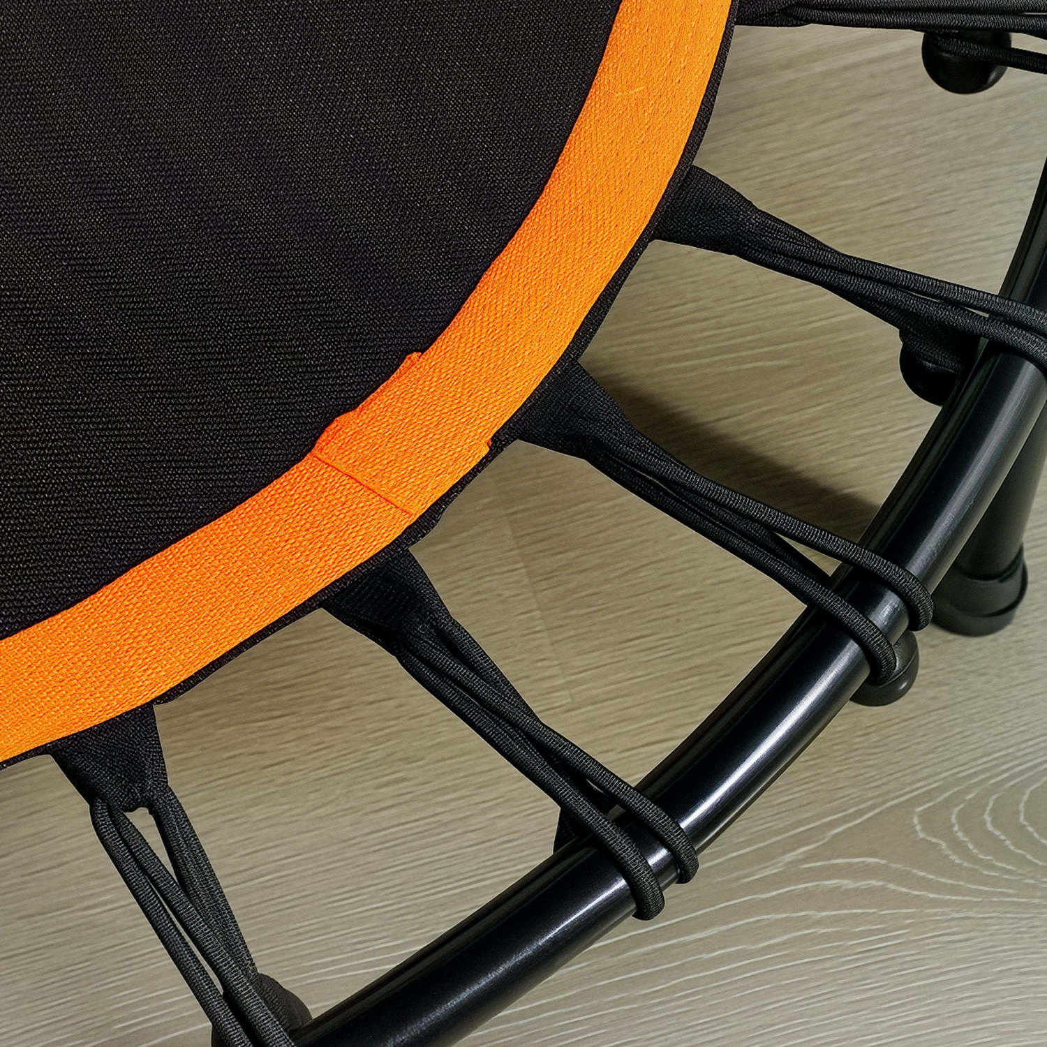 Soozier 39" Mini Exercise Trampoline Indoor Fitness Rebounder w/ Adjustable T-Bar Orange