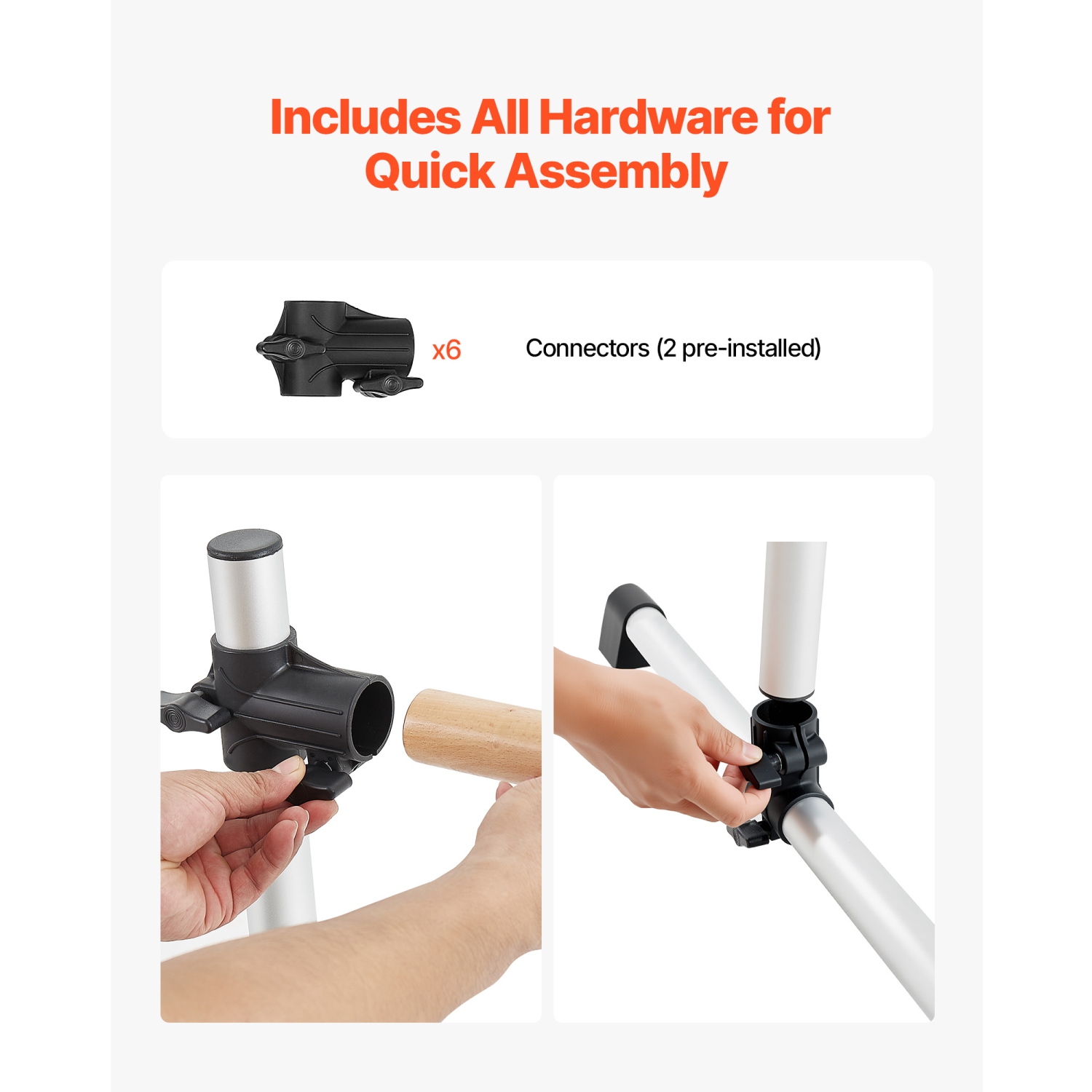 VEVOR 6 Ft Ballet Barre,Double Beechwood Barre Bar, Freestanding Portable Ballet Stretching Dance Bars, Height Adjustable Anti-Wobble Fitness Gym