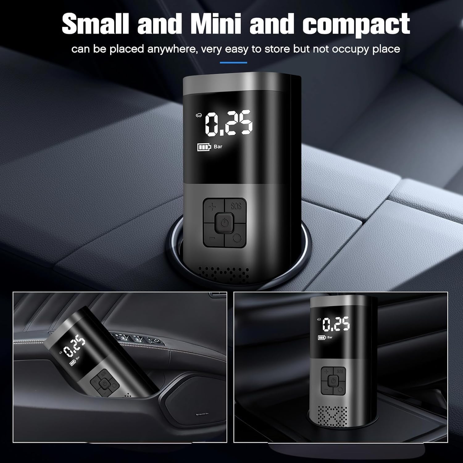 6000mAh Portable Air Compressor Cordless Tire Inflator