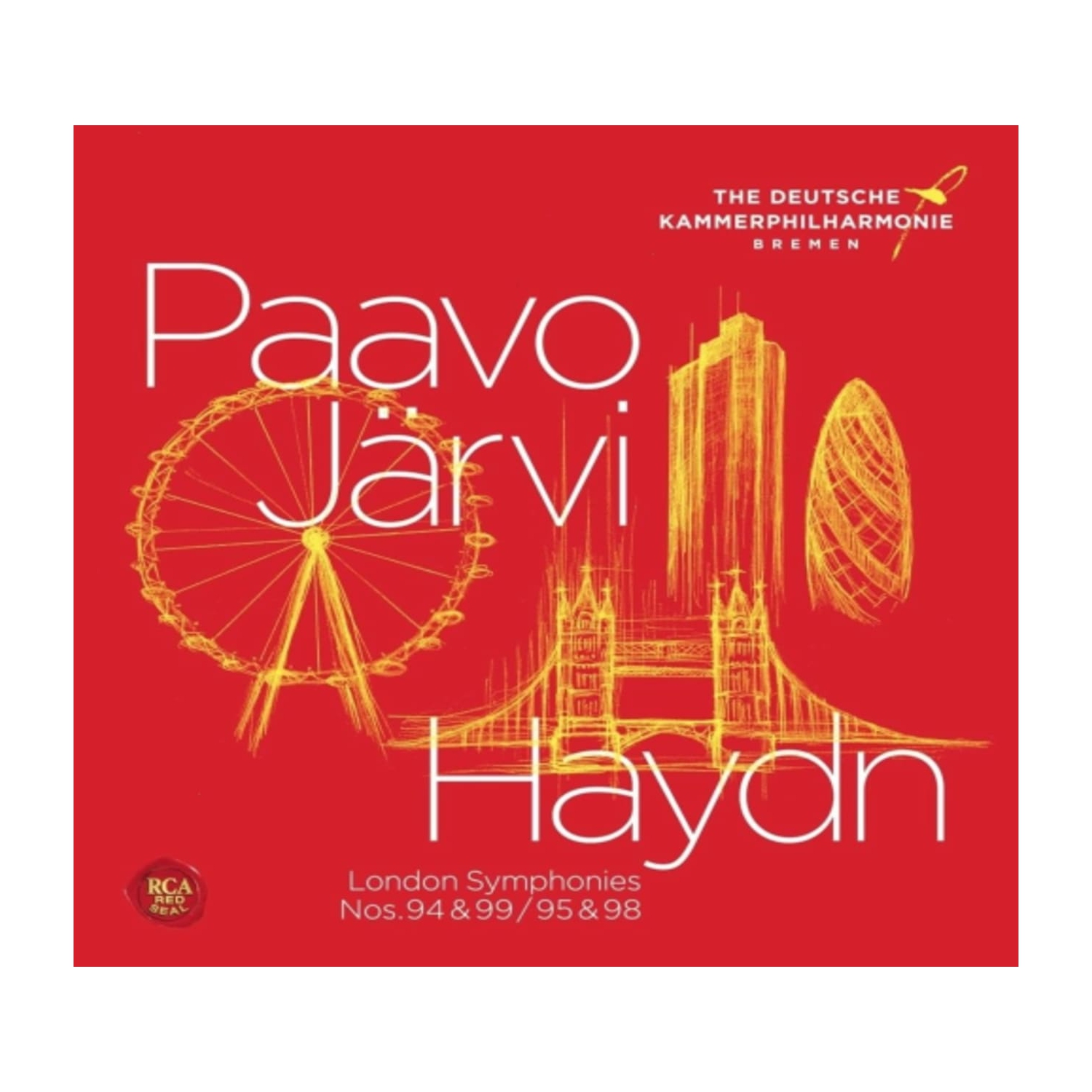 HAYDN / PAAVO JARVI / DEUTSCHE KAMMERPHILHARMON - Haydn: London Symphonies 2 - Symphonies 94 & 99 / 95 & 98 - [CD]