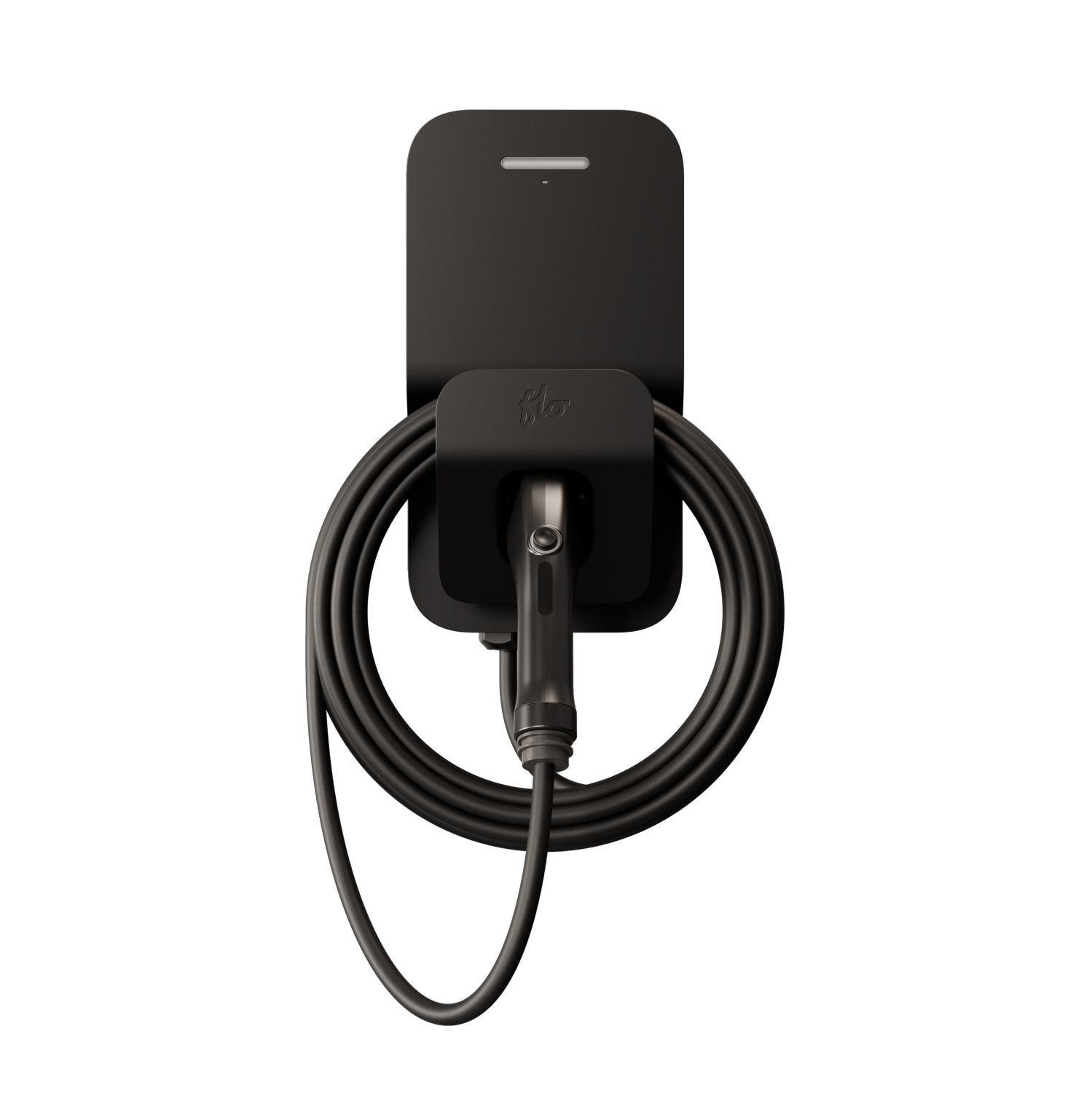 FLO Home – Station de recharge X8 de 80 A pour véhicule électrique, câblé, station de recharge J1772 niveau 2 pour véhicule électrique, noir absolu