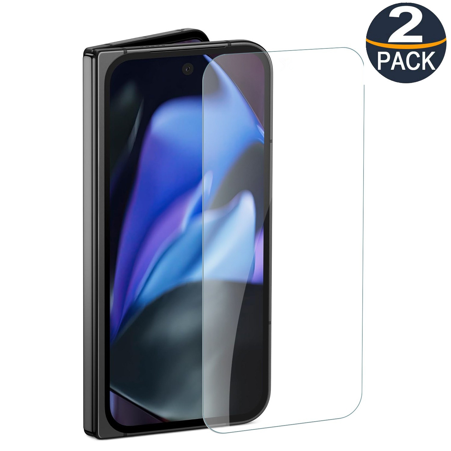 [2 Packs] Protecteur d'écran en verre trempé Premium de CS pour Pixel 10 Pro Fold de Google, étui et sans bulles