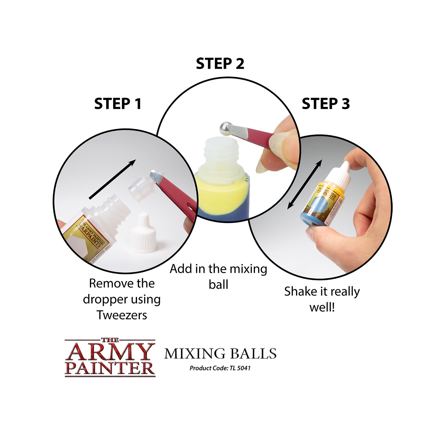 Balles mélangeuses de peintre d'armée Nouveau