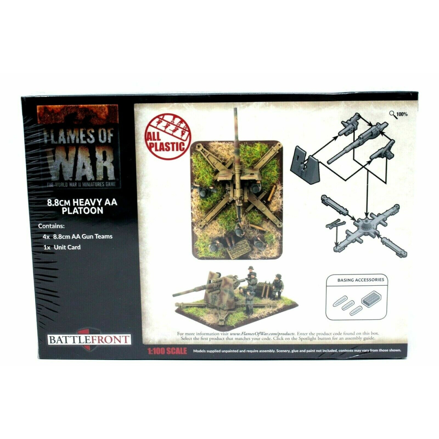 Flames of War Allemand 8,8 cm Heavy AA Platoon Nouveau