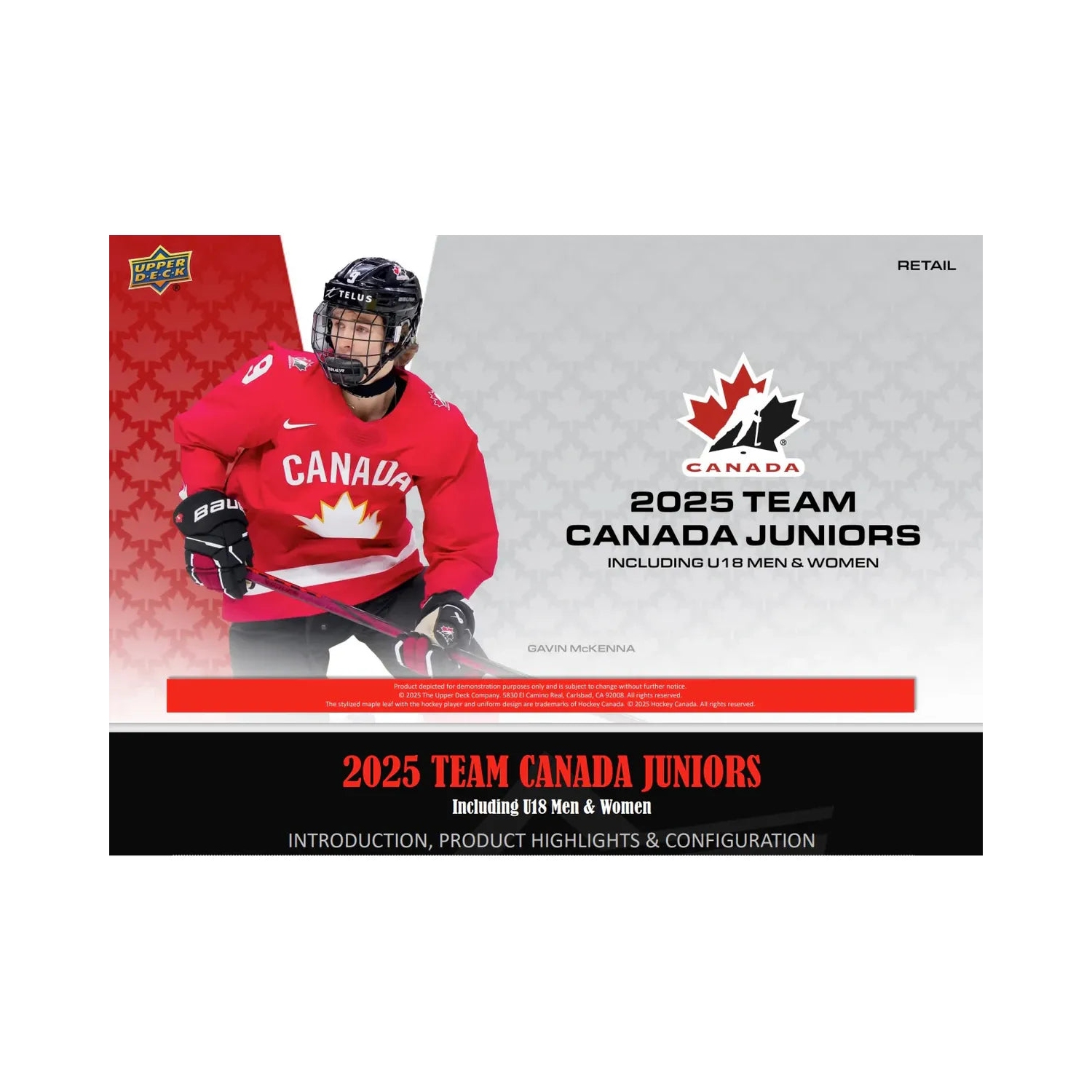 2025 UPPER DECK TEAM CANADA JUNIORS HOCKEY BLASTER