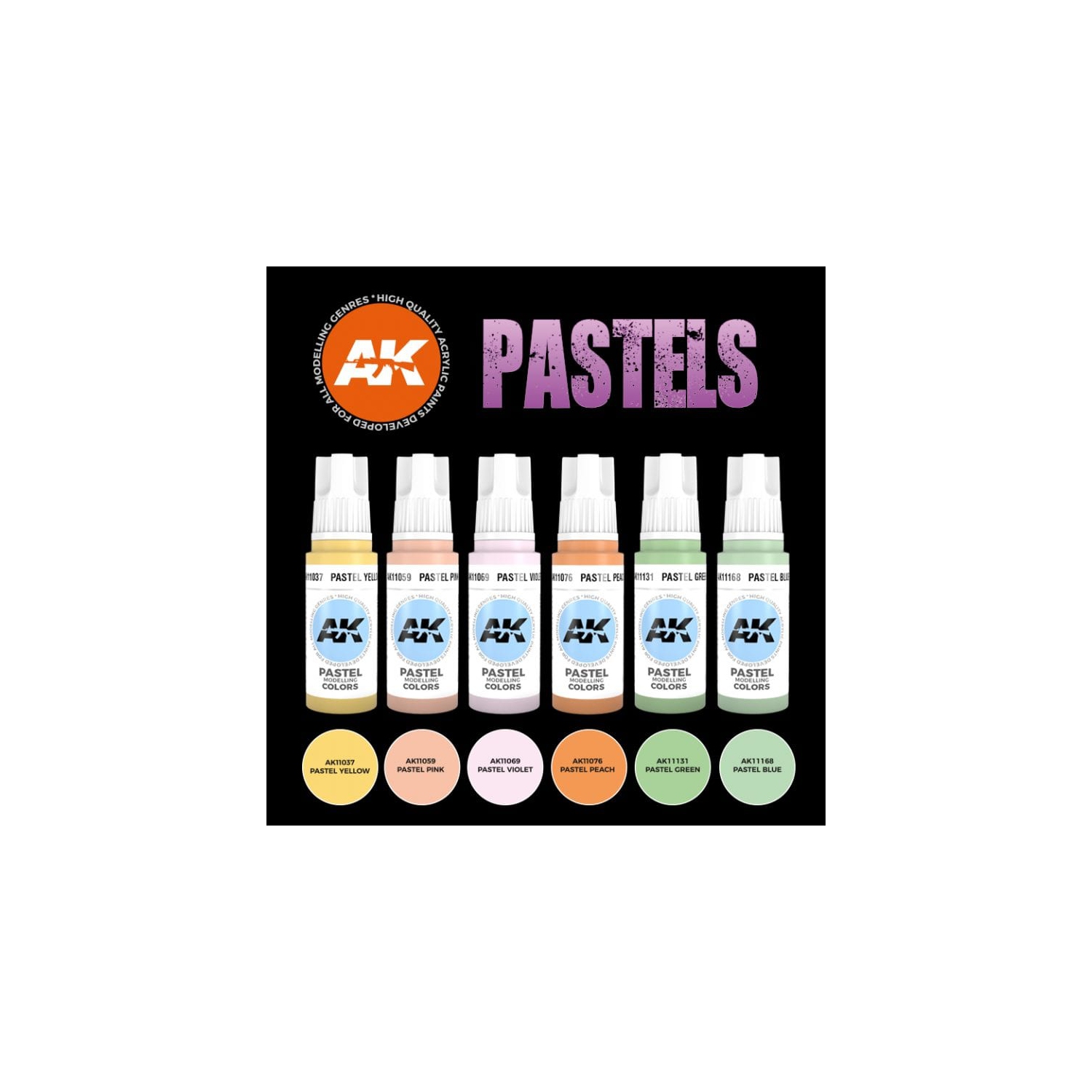 AK Interactive Pastels Colors Set New