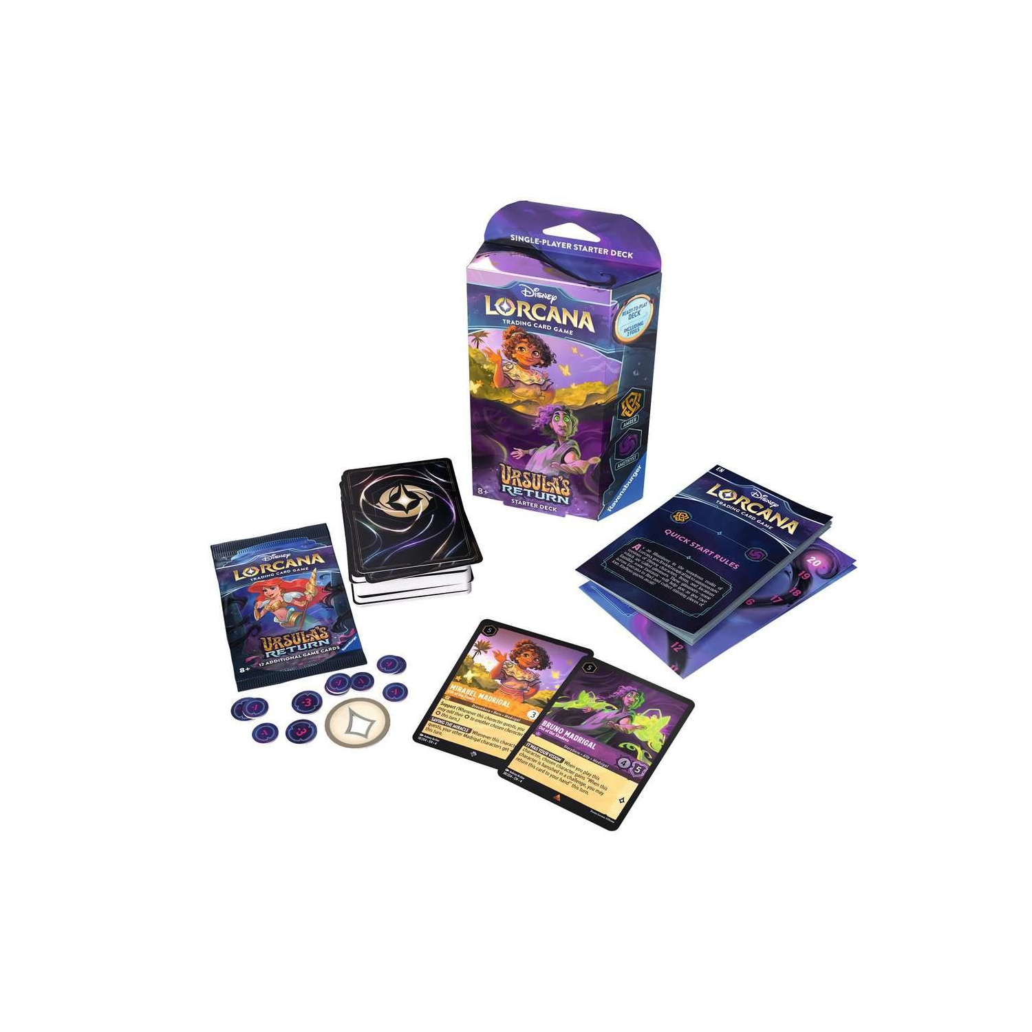 Disney Lorcana: Ursula's Return: Starter Deck - Amber / Amethyst New