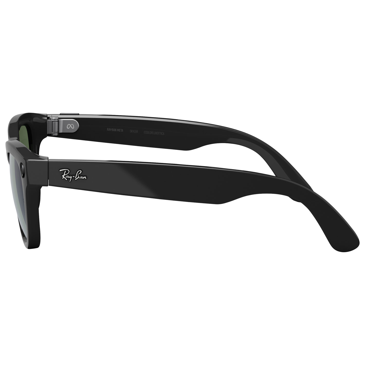 Lunettes Skyler de Ray-Ban | Meta avec IA, photo, vidéo, audio et messagerie - Noir brillant/Transitions vert graphite