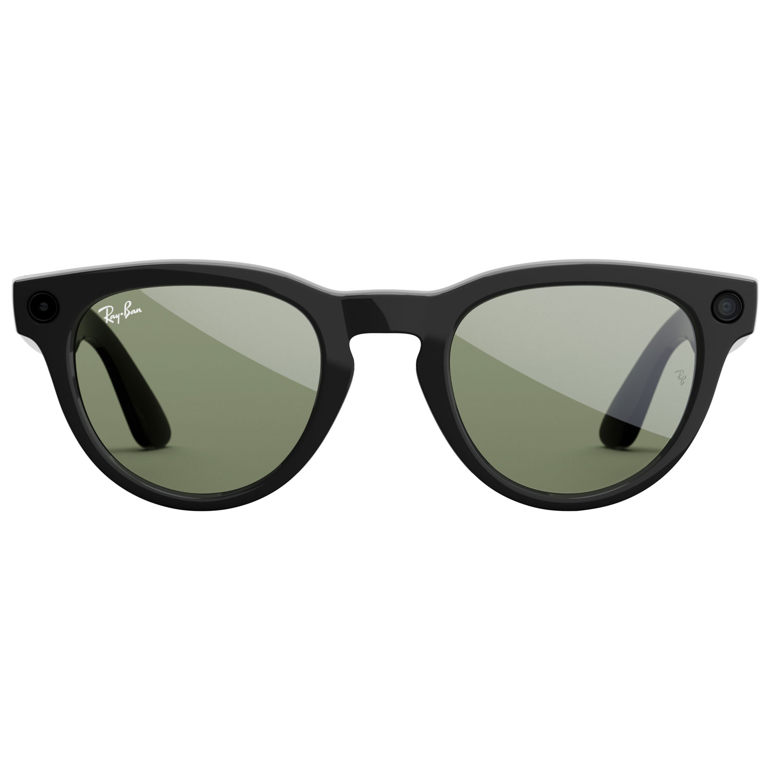 Lunettes Headliner de Ray-Ban | Meta avec IA, photo, vidéo, audio et messagerie - Noir brillant/Vert G-15 - Pont ordinaire