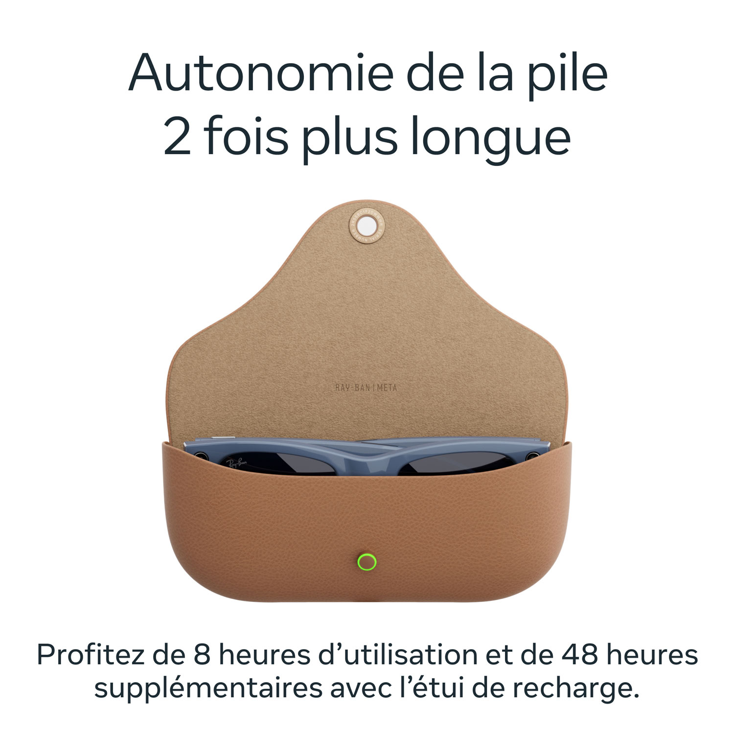 Ray-Ban | Meta Wayfarer Glasses with AI, Photo, Video, Audio & Messaging - Shiny Cosmic Blue/Transitions Sapphire - Large