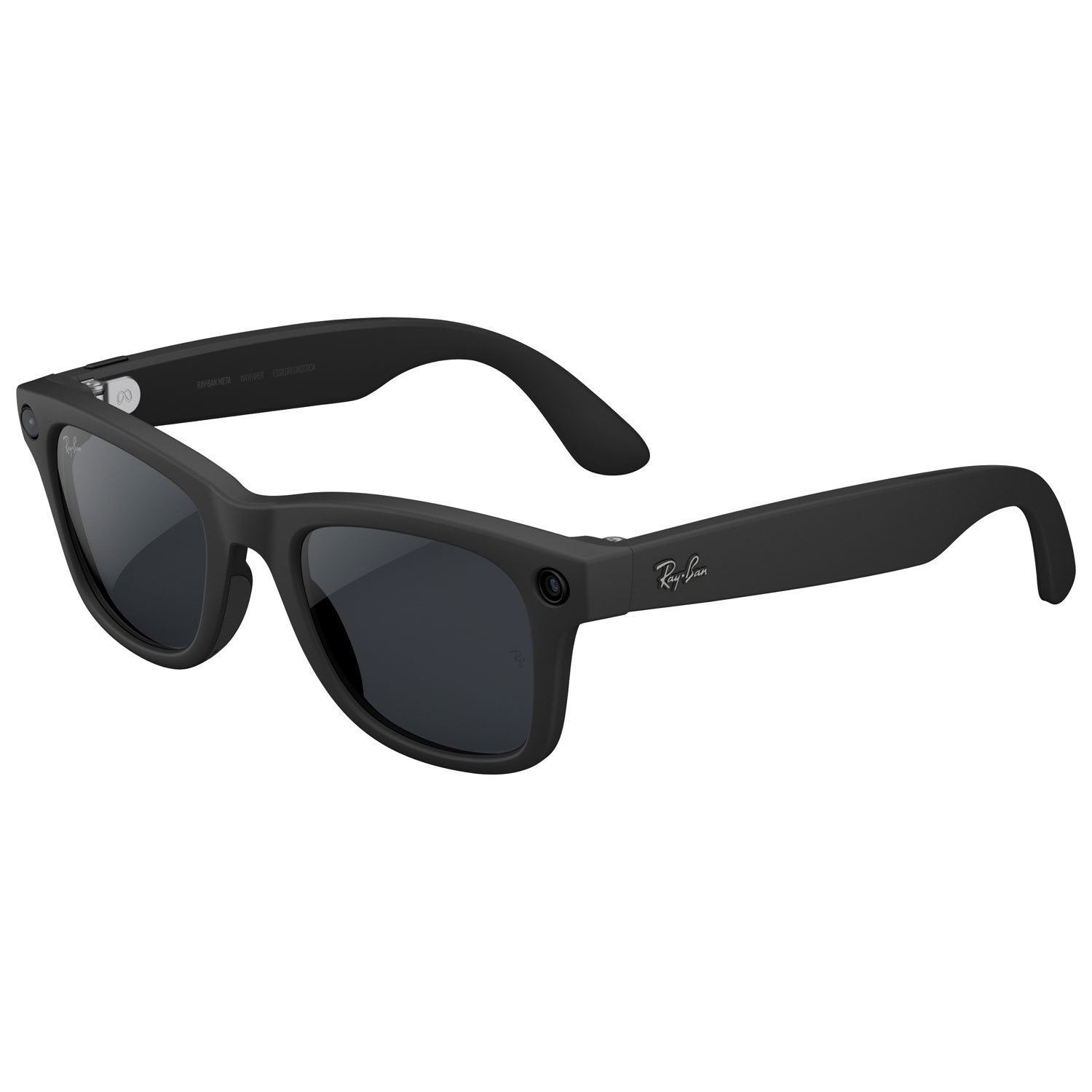 Lunettes Wayfarer de Ray-Ban | Meta avec IA, photo, vidéo, audio et messagerie - Noir mat/Transitions gris