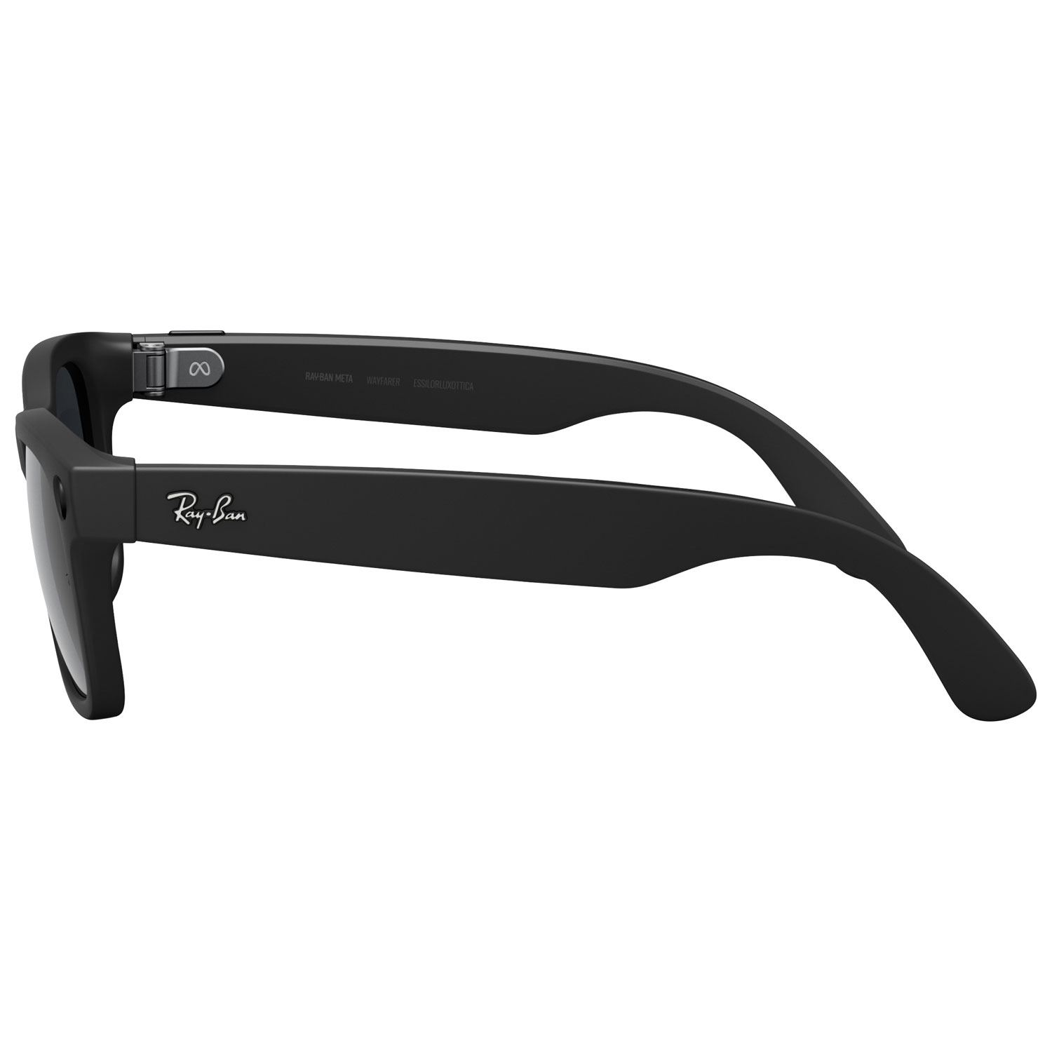Lunettes Wayfarer de Ray-Ban | Meta avec IA, photo, vidéo, audio et messagerie - Noir mat/Transitions gris