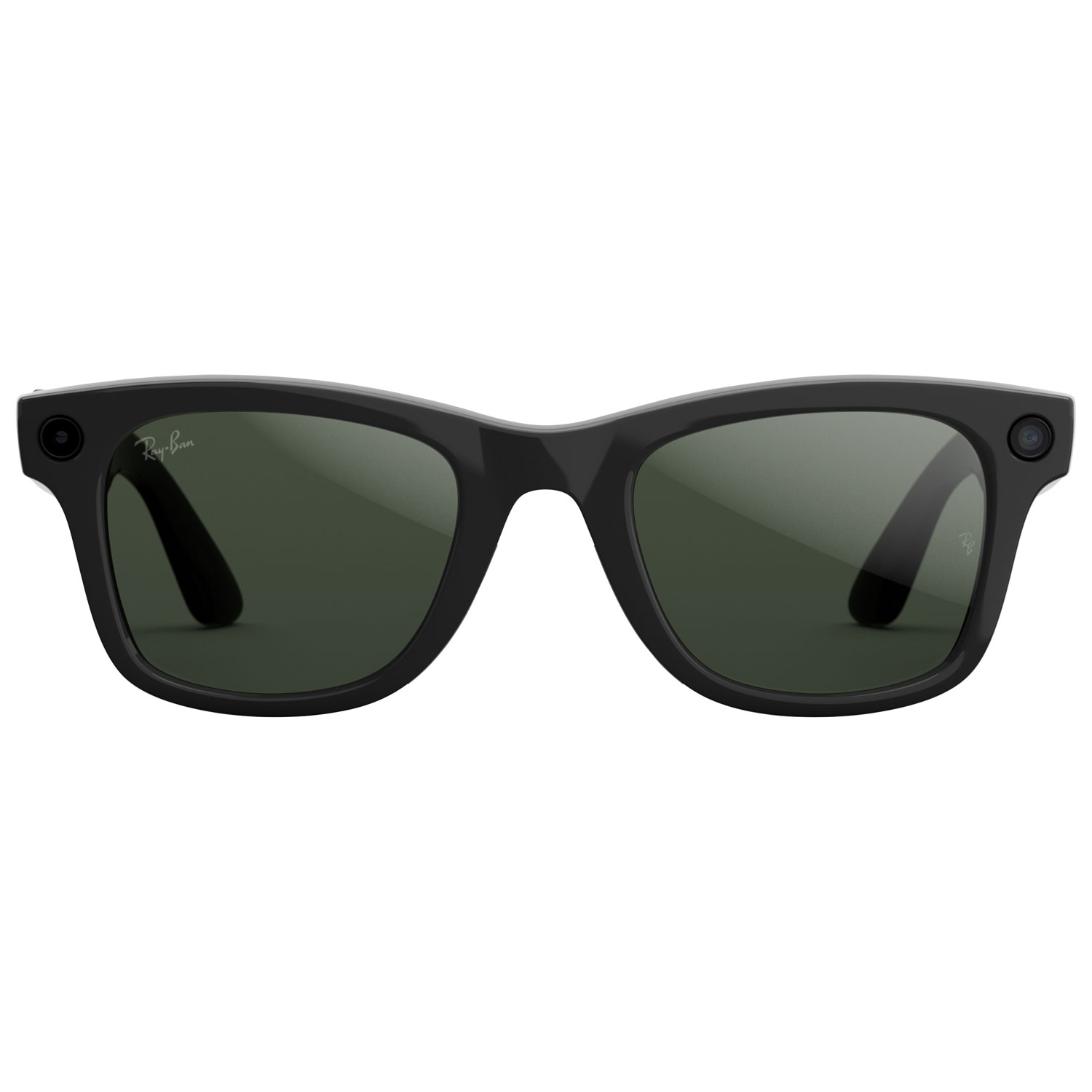 Lunettes Wayfarer de Ray-Ban | Meta avec IA, photo, vidéo, audio et messagerie - Noir brillant/Transitions vert graphite - Grand