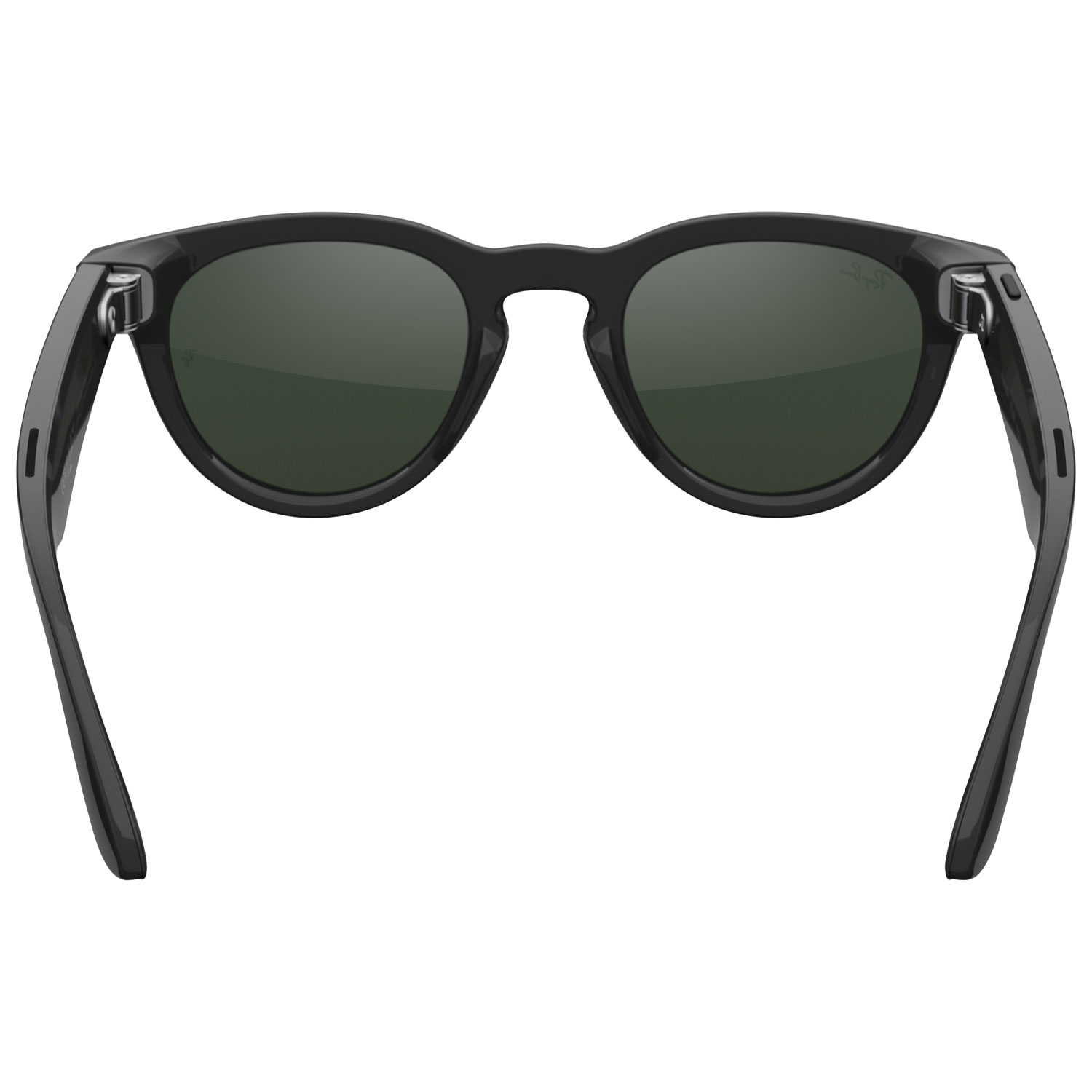 Ray-Ban | Meta Headliner Glasses with AI, Photo, Video, Audio & Messaging - Shiny Black/Transitions Graphite Green