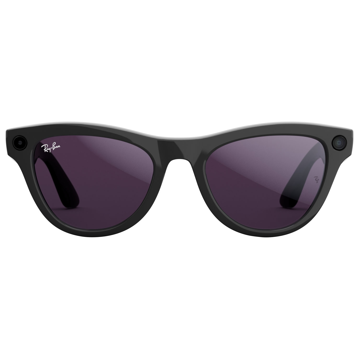 Ray-Ban | Meta Skyler Glasses with AI, Photo, Video, Audio & Messaging - Shiny Black/Transitions Amethyst