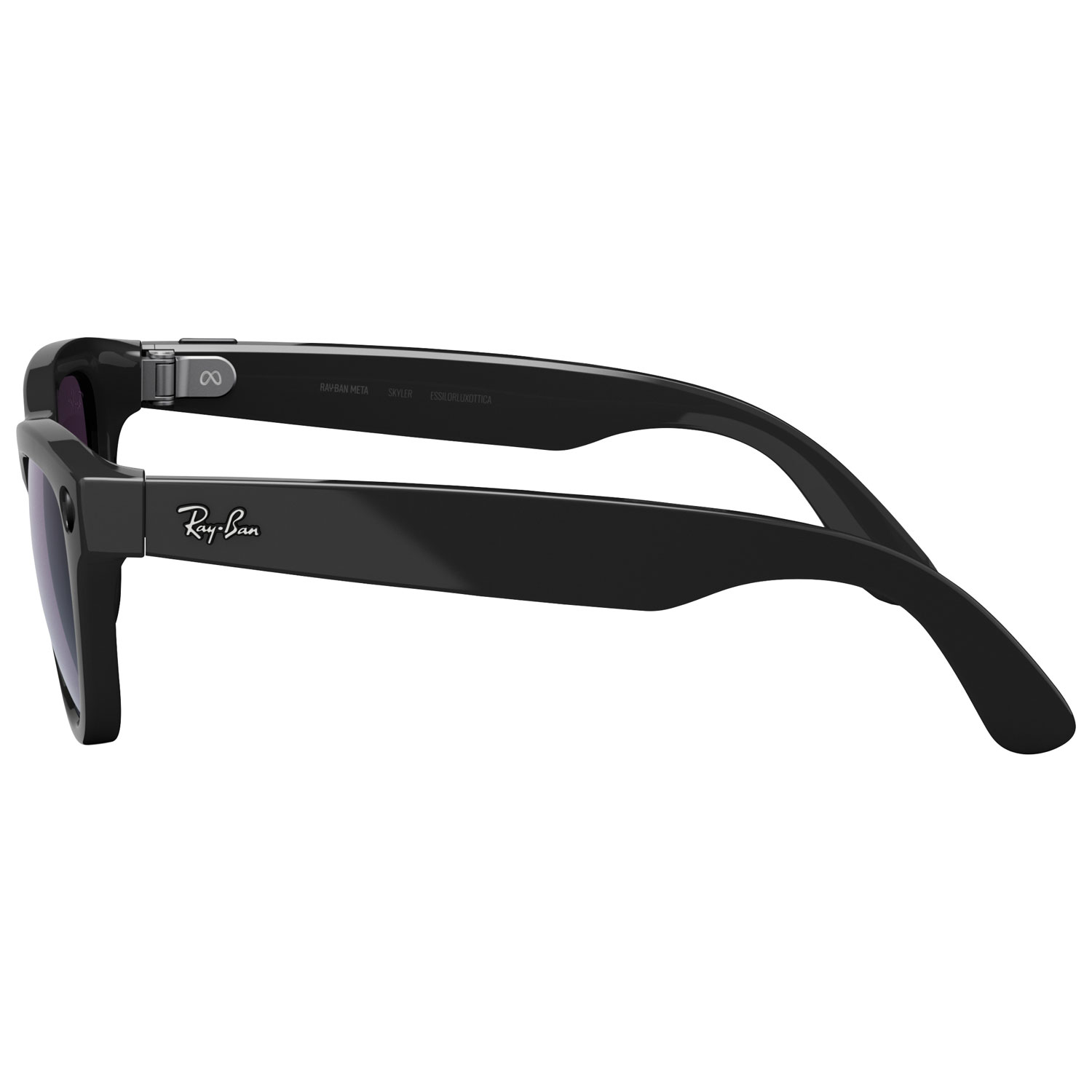 Ray-Ban | Meta Skyler Glasses with AI, Photo, Video, Audio & Messaging - Shiny Black/Transitions Amethyst