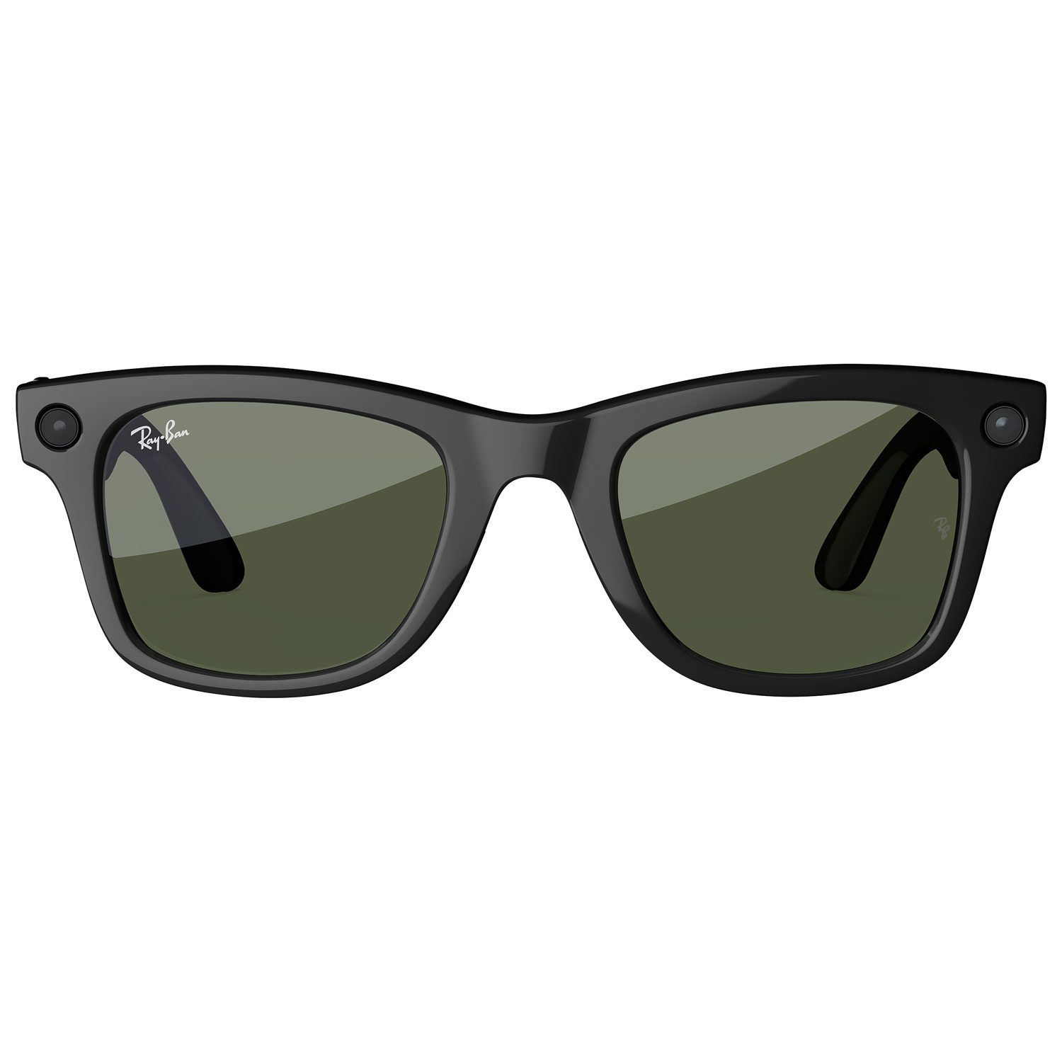 Ray-Ban | Meta Wayfarer Glasses with AI, Photo, Video, Audio & Messaging - Shiny Black/Green