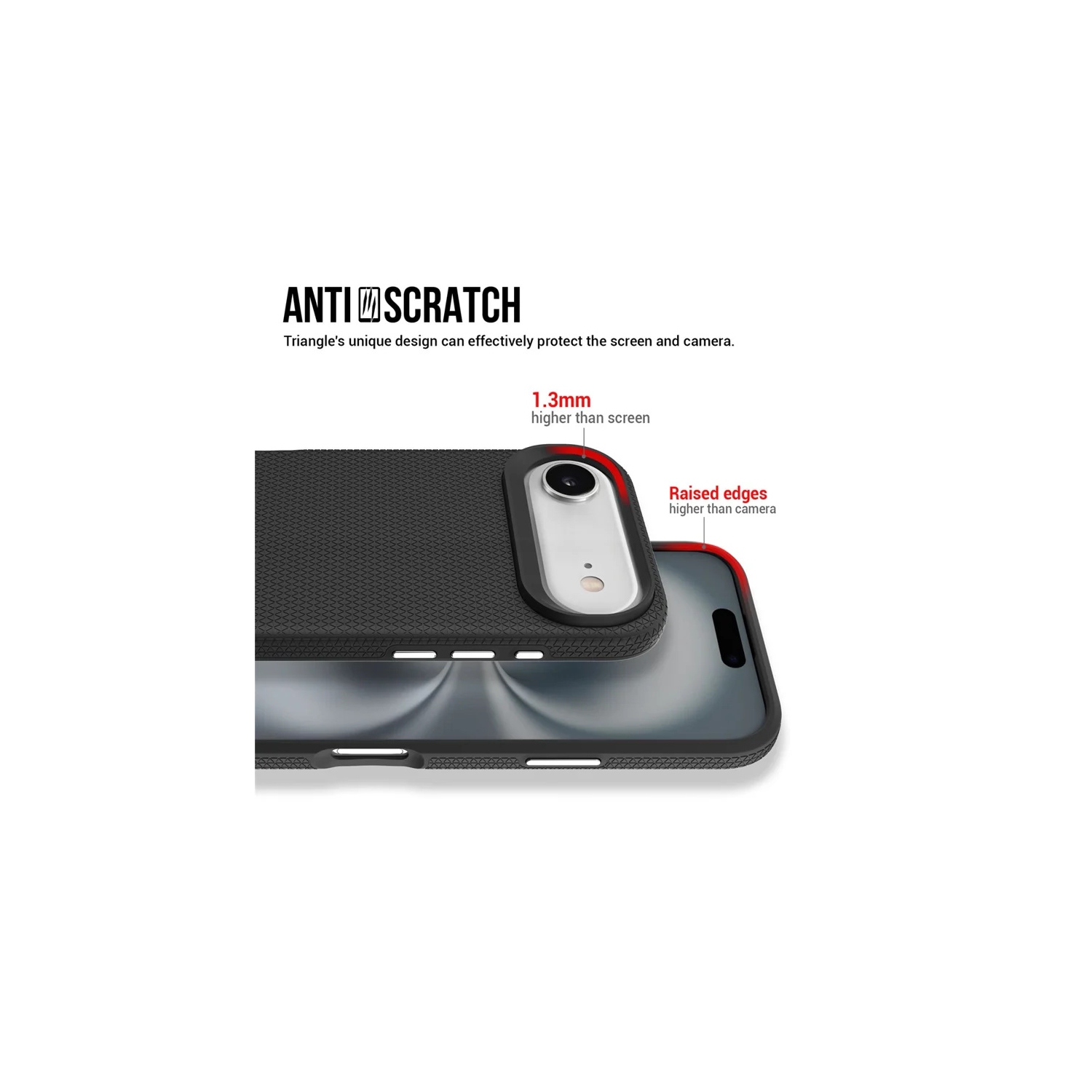 [CS] Slim Fitted Hard PC Shell Scratch Resistant Case Cover for iPhone 17 Air, Black