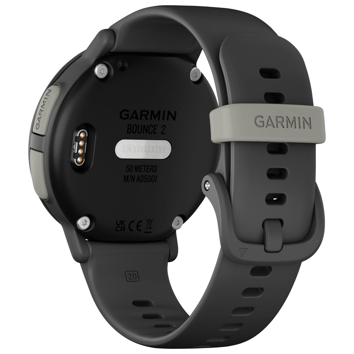 Montre intelligente de 43 mm pour enfants Bounce 2 de Garmin - Gris ardoise