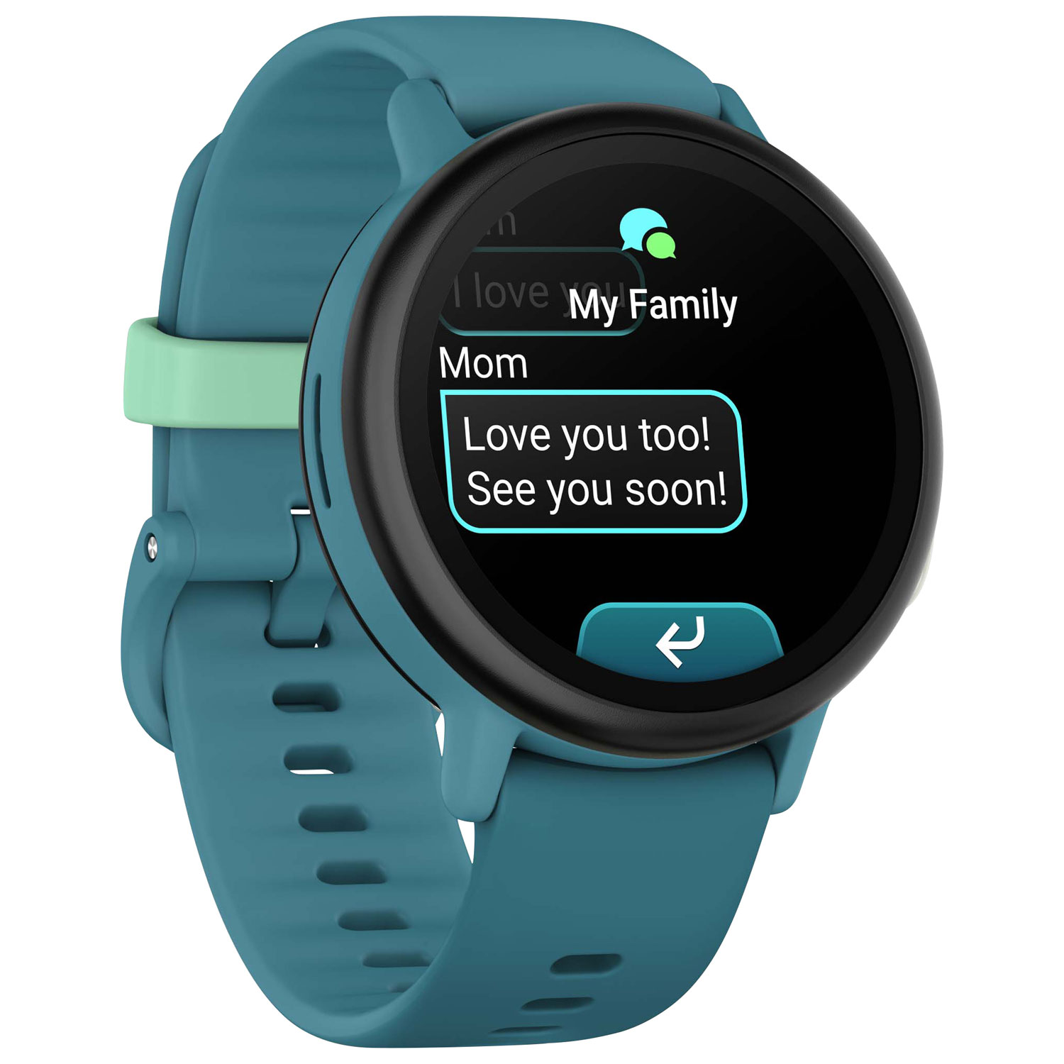 Montre intelligente de 43 mm pour enfants Bounce 2 de Garmin - Turquoise