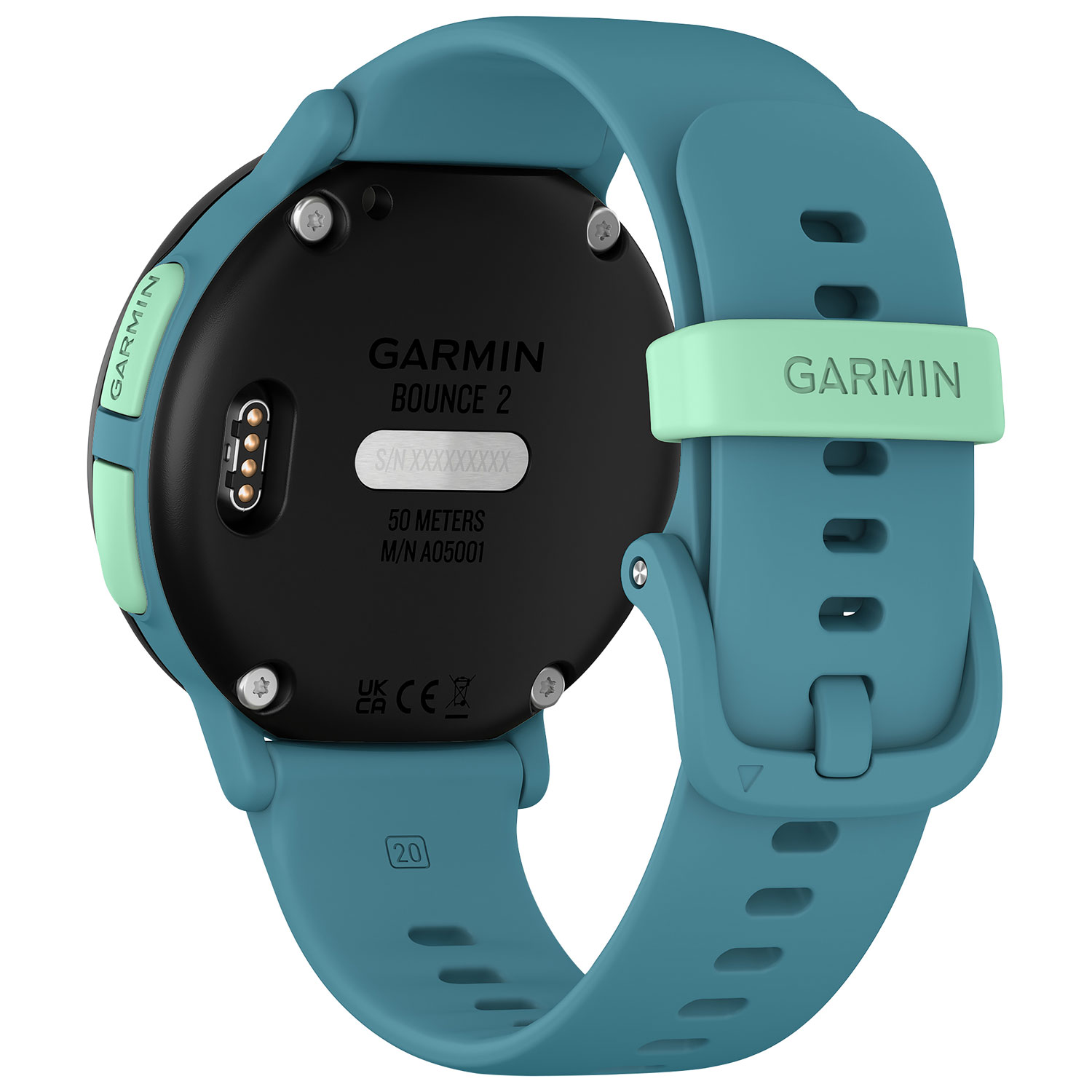 Montre intelligente de 43 mm pour enfants Bounce 2 de Garmin - Turquoise