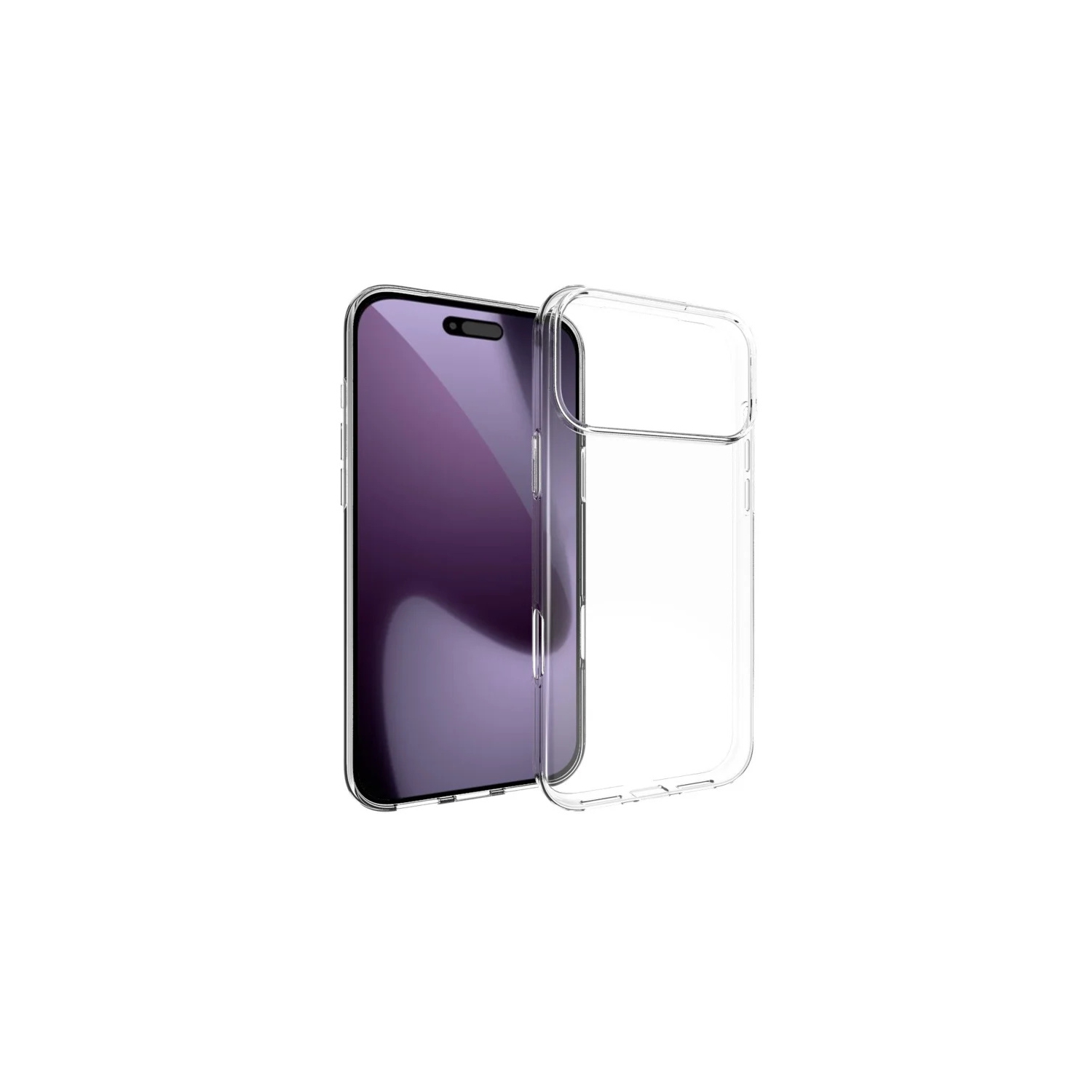 [CS] Thin TPU Bumper Soft Case Back Cover for iPhone 17 Pro, Clear