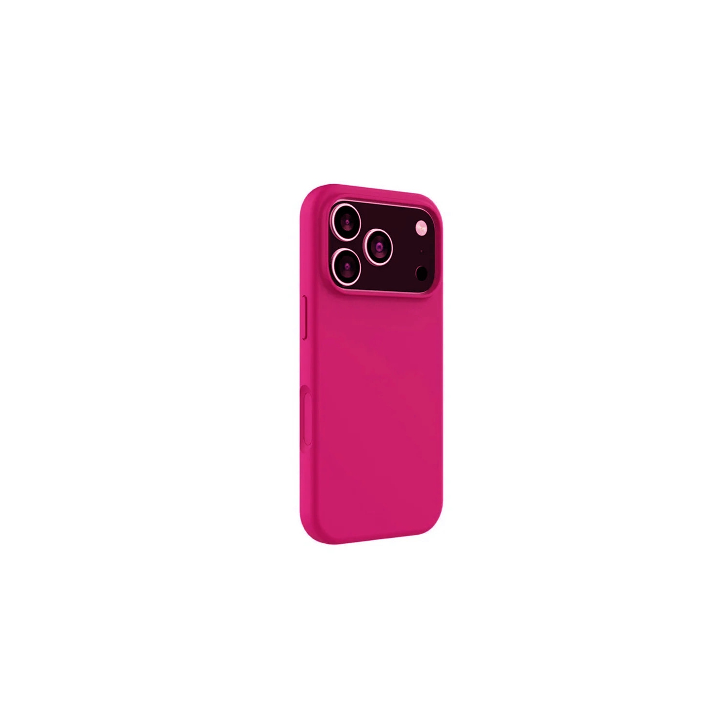 [CS] Slim Soft Liquid Silicone Gel Rubber Case Back Cover for iPhone 17 Pro Max, Hot Pink