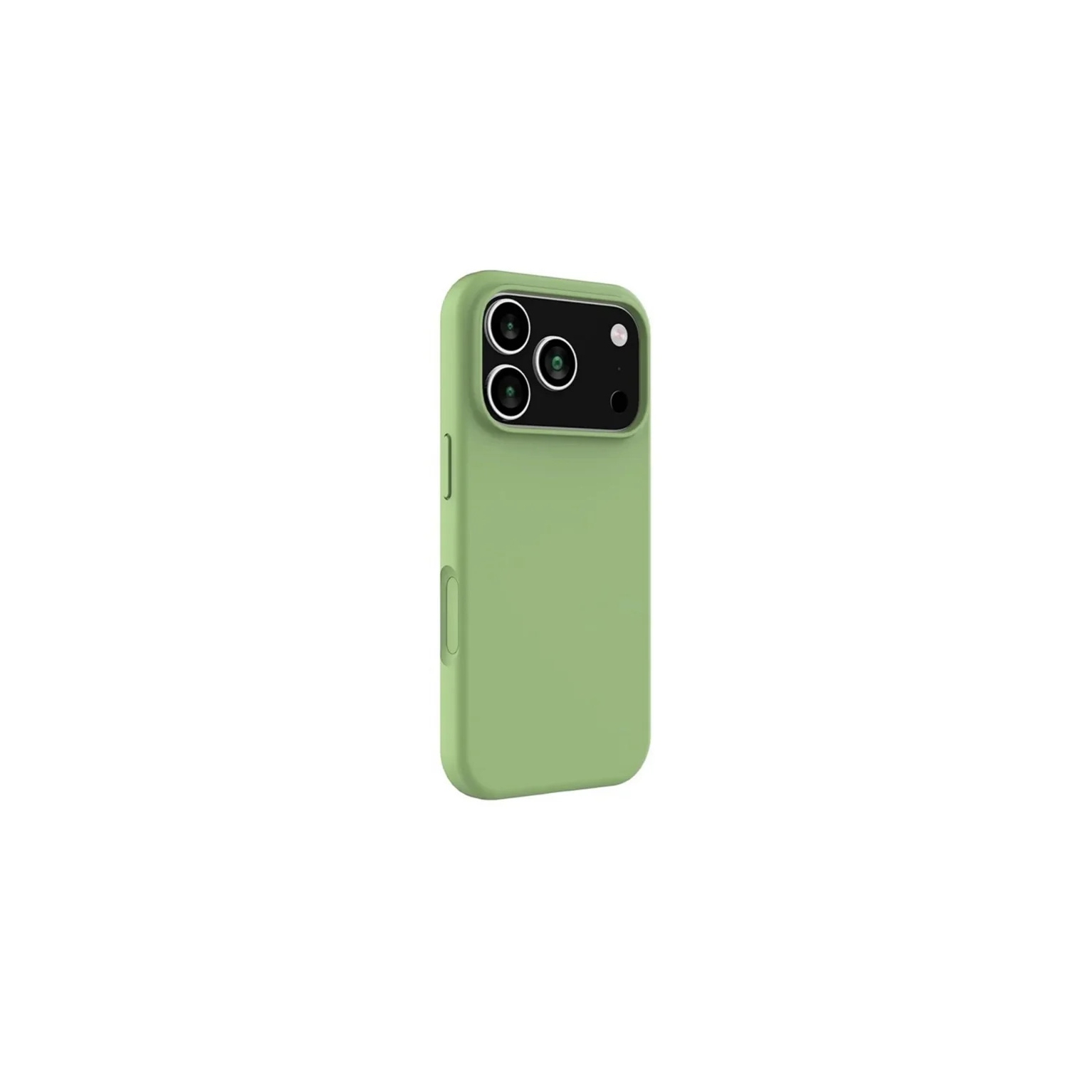 [CS] Slim Soft Liquid Silicone Gel Rubber Case Back Cover for iPhone 17 Pro Max, Midnight Green