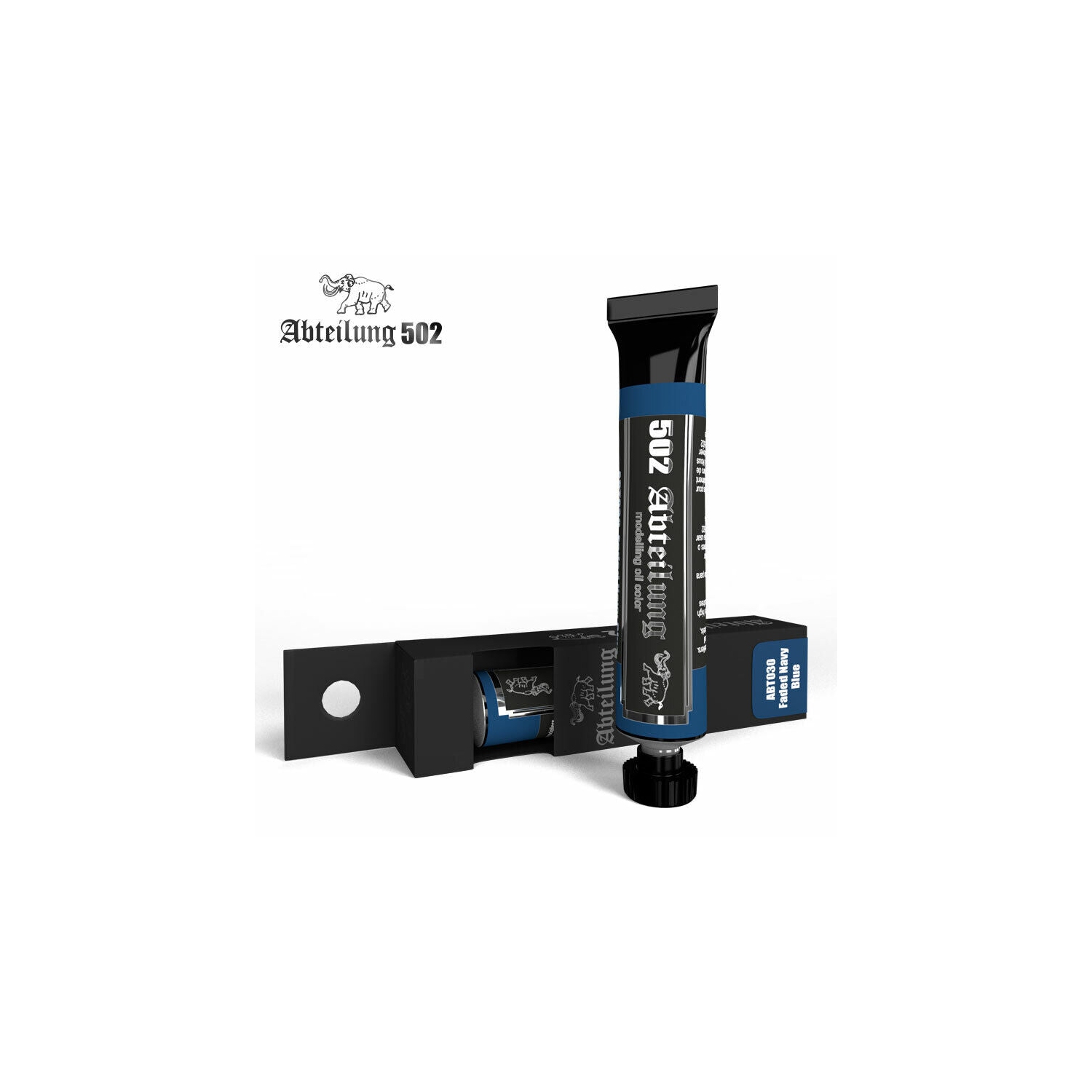 Peinture à l'huile bleu marine délavé d'Abteilung