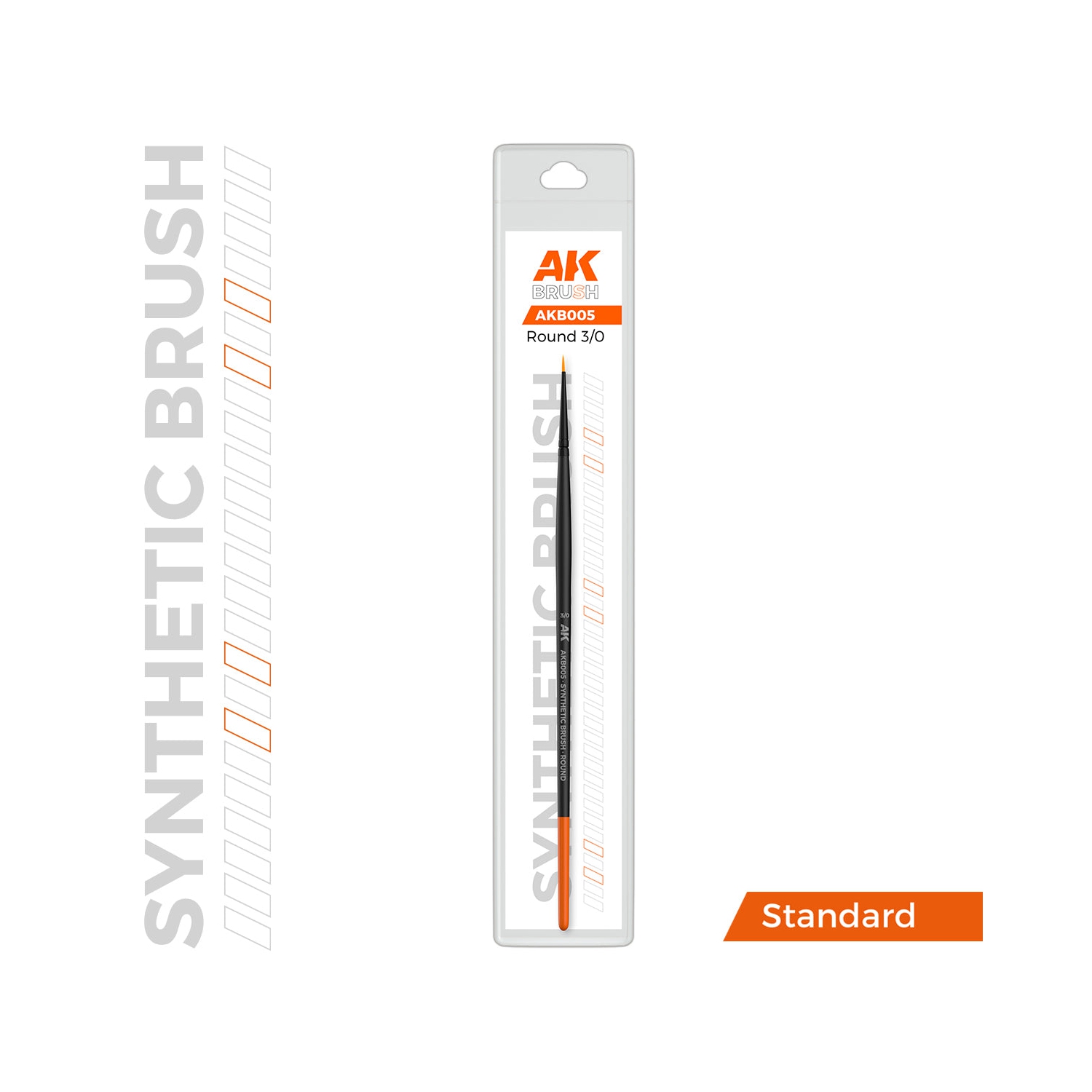 AK Interactive Synthetic Brush - Round 3/0