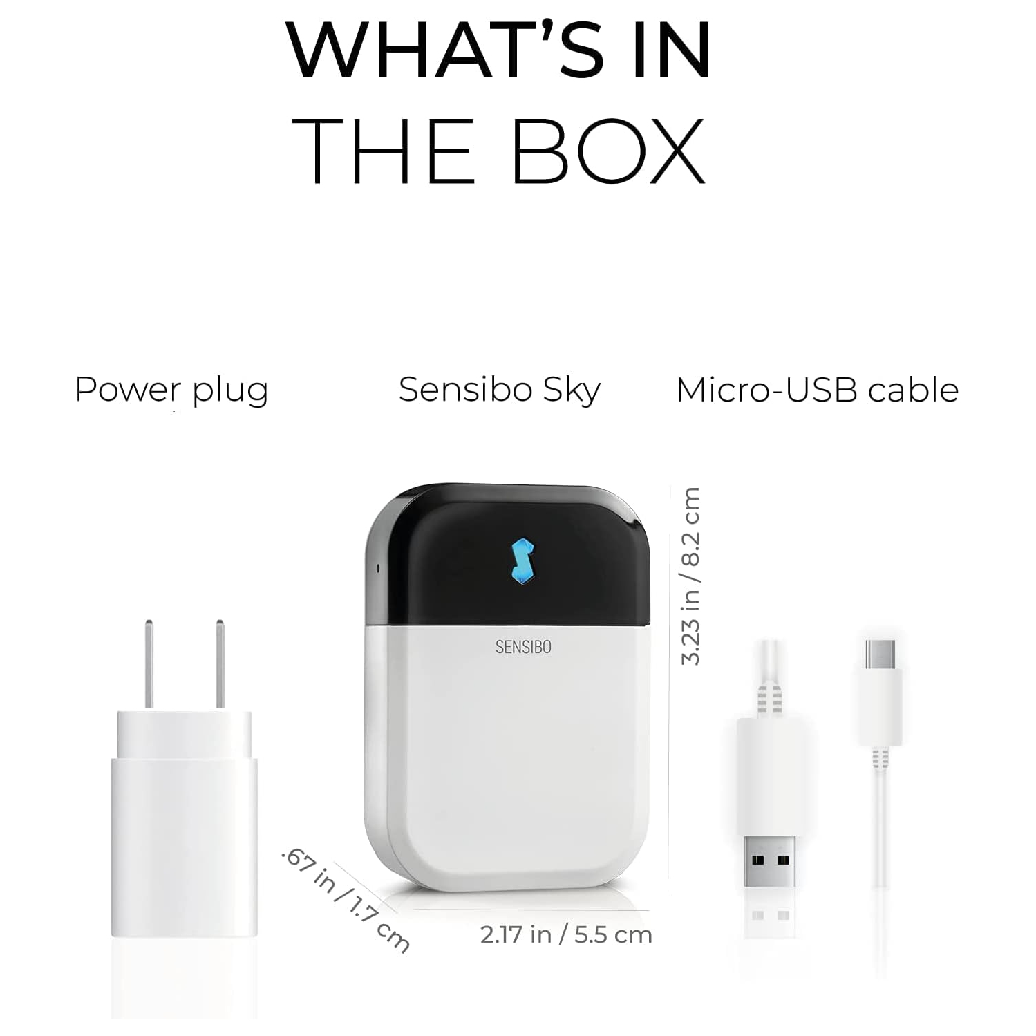 Sensibo Sky, Smart Home Air Conditioner System - Quick & Easy Installation. Maintains Comfort with Energy Efficient App - Automatic On/Off. Wifi,