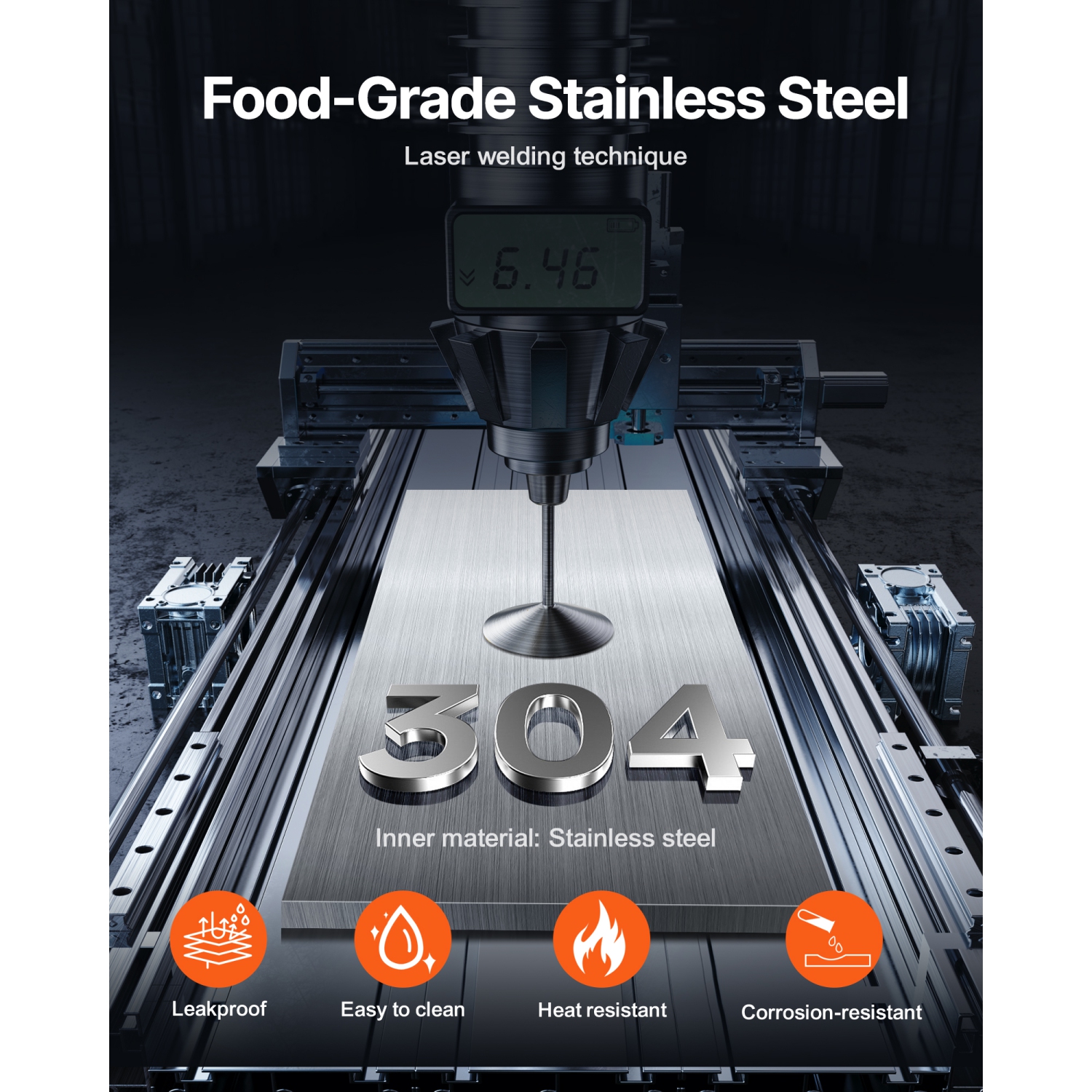 VEVOR 2.4L Electric Cheese Dispenser with Pump,Commercial Hot Fudge Warmer, Plastic Pump Dispenser, 86-230℉ Temp Adjustable Nacho Cheese Sauce