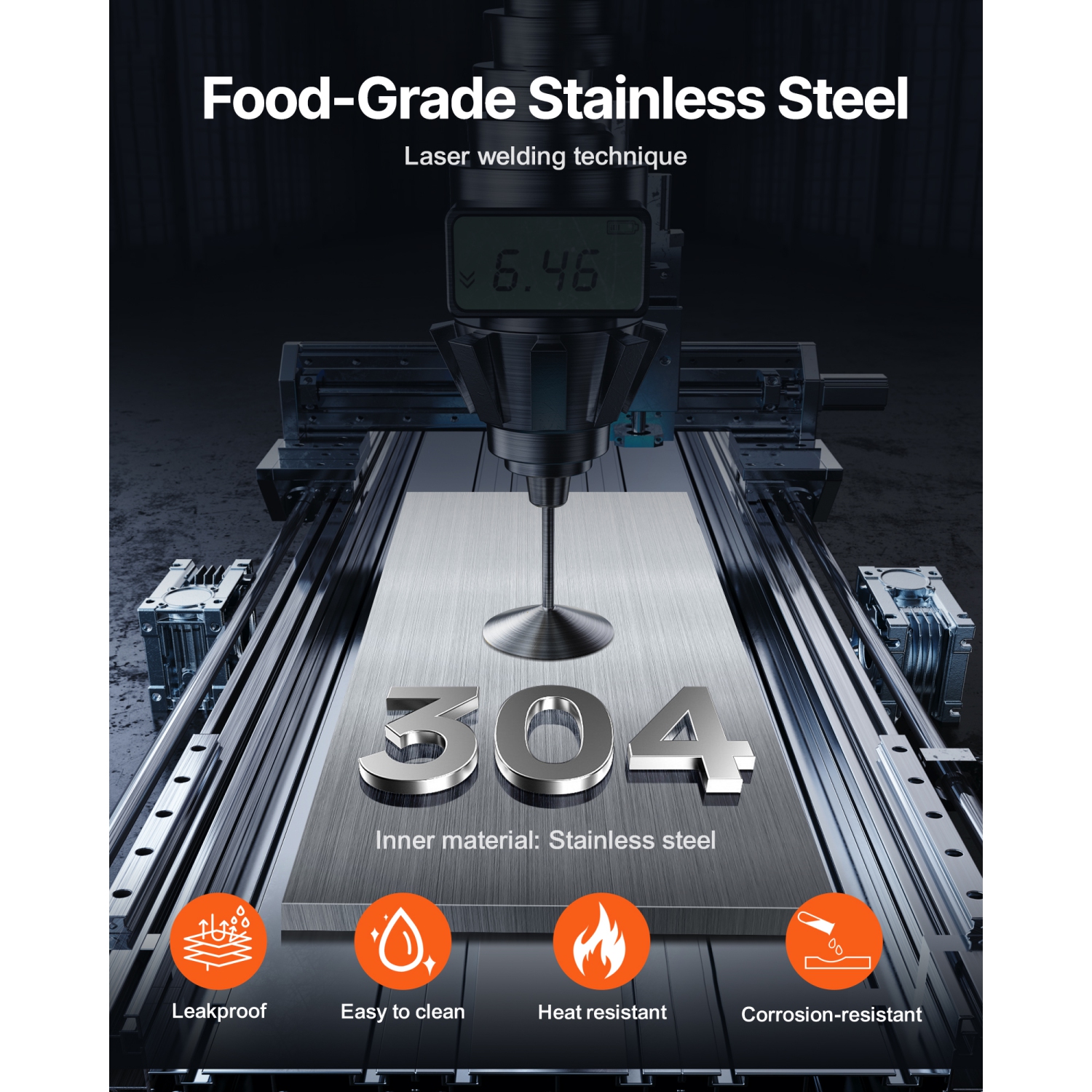 VEVOR 2.4x2 L 86-230℉ Electric Cheese Dispenser with Pumps, Commercial Hot Fudge Warmer,Plastic Double Pumps Dispenser,Temp Adjustable Nacho Cheese