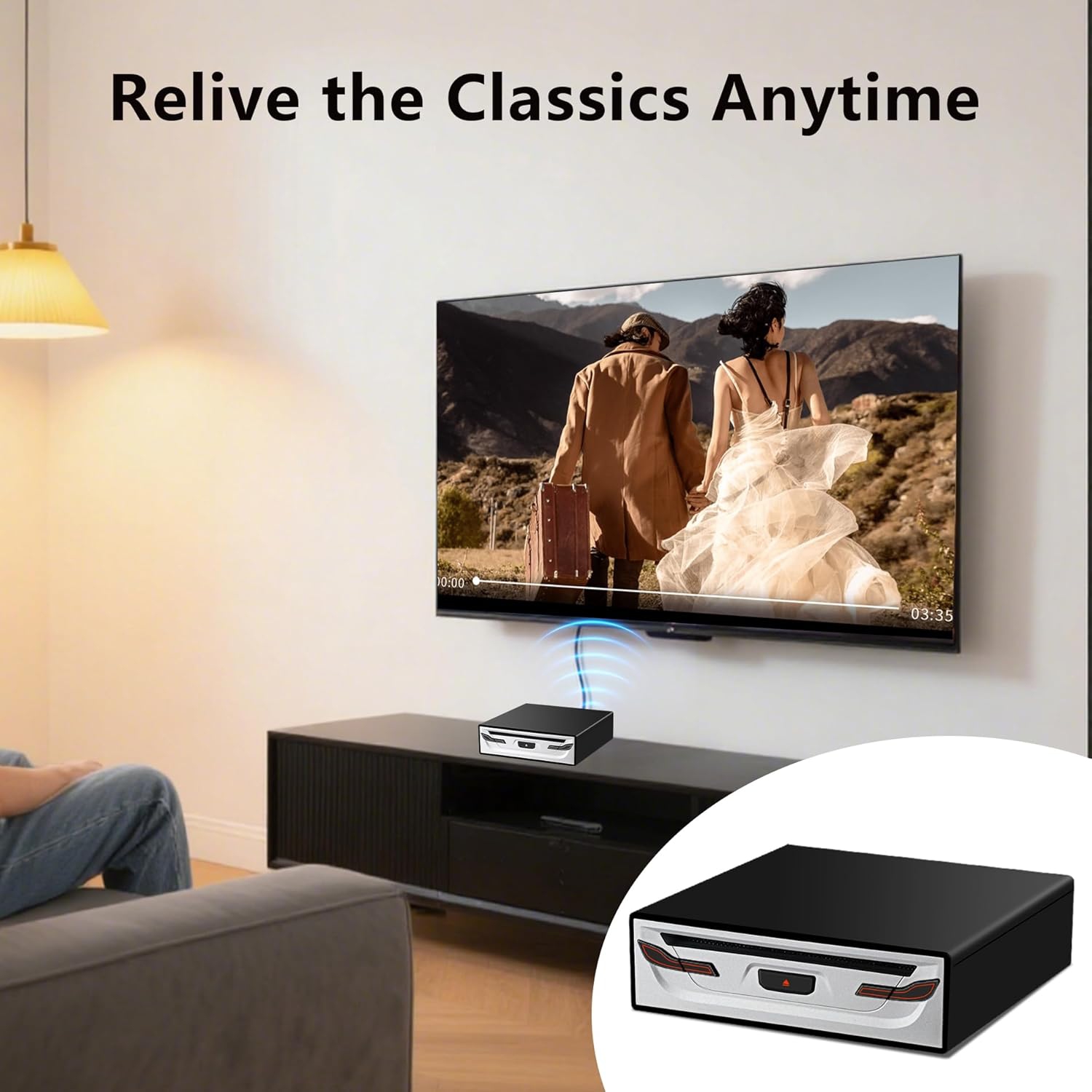 Lecteur de CD externe portatif pour l'auto, Lecteur de CD USB universel prêt à l'emploi, Lecteur DVD pour l'auto compatible avec Android