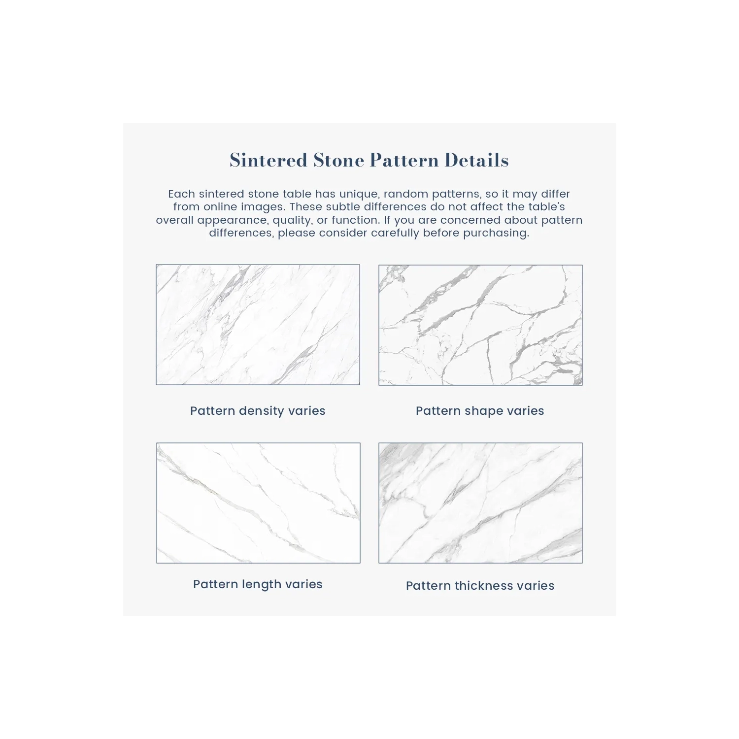 POVISON Maxwell – Table à manger ronde en pierre entrelacée lustrée