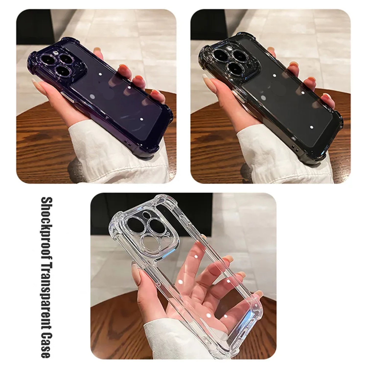 Tasnim Fitted Hard Shell Case for iPhone 15 Pro Max - Clear