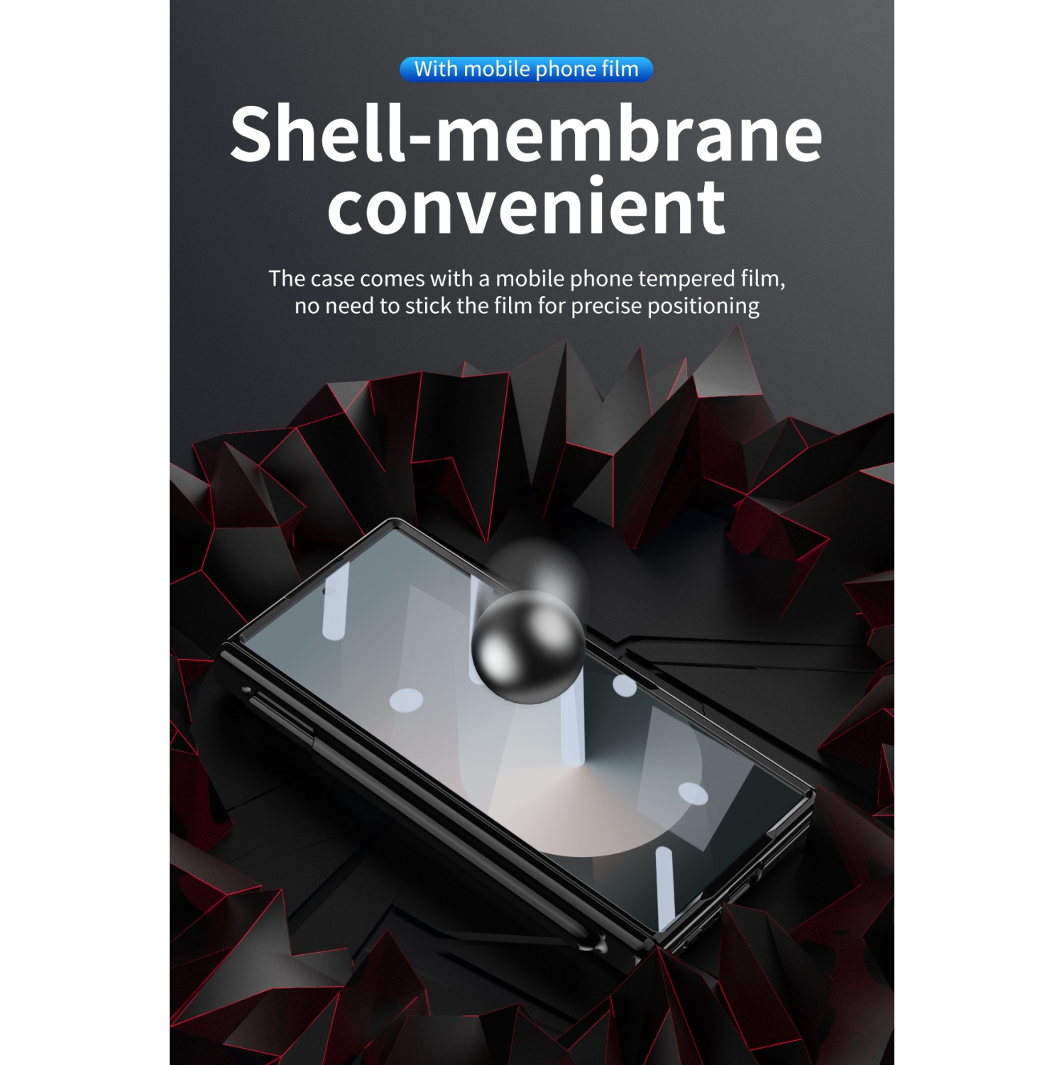 Étui pour téléphone Samsung Zfold 6, étui protecteur pliable à charnière magnétique FOLD6, fente transparente électroplaquée pour stylo - rose.