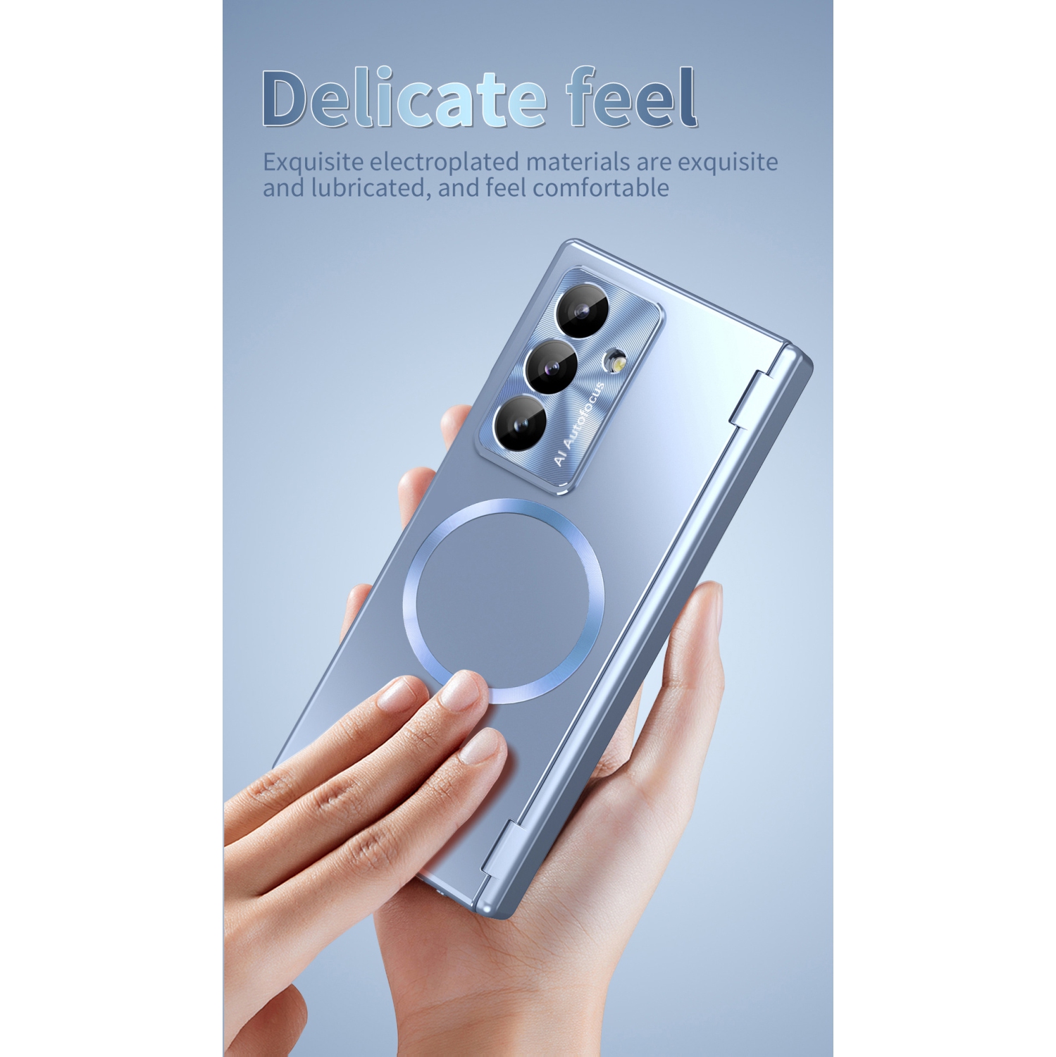 Étui pour téléphone Zfold7 de Samsung avec charnière de chargement magnétique, couvercle pliable, fente pour stylo et couverture complète pour les