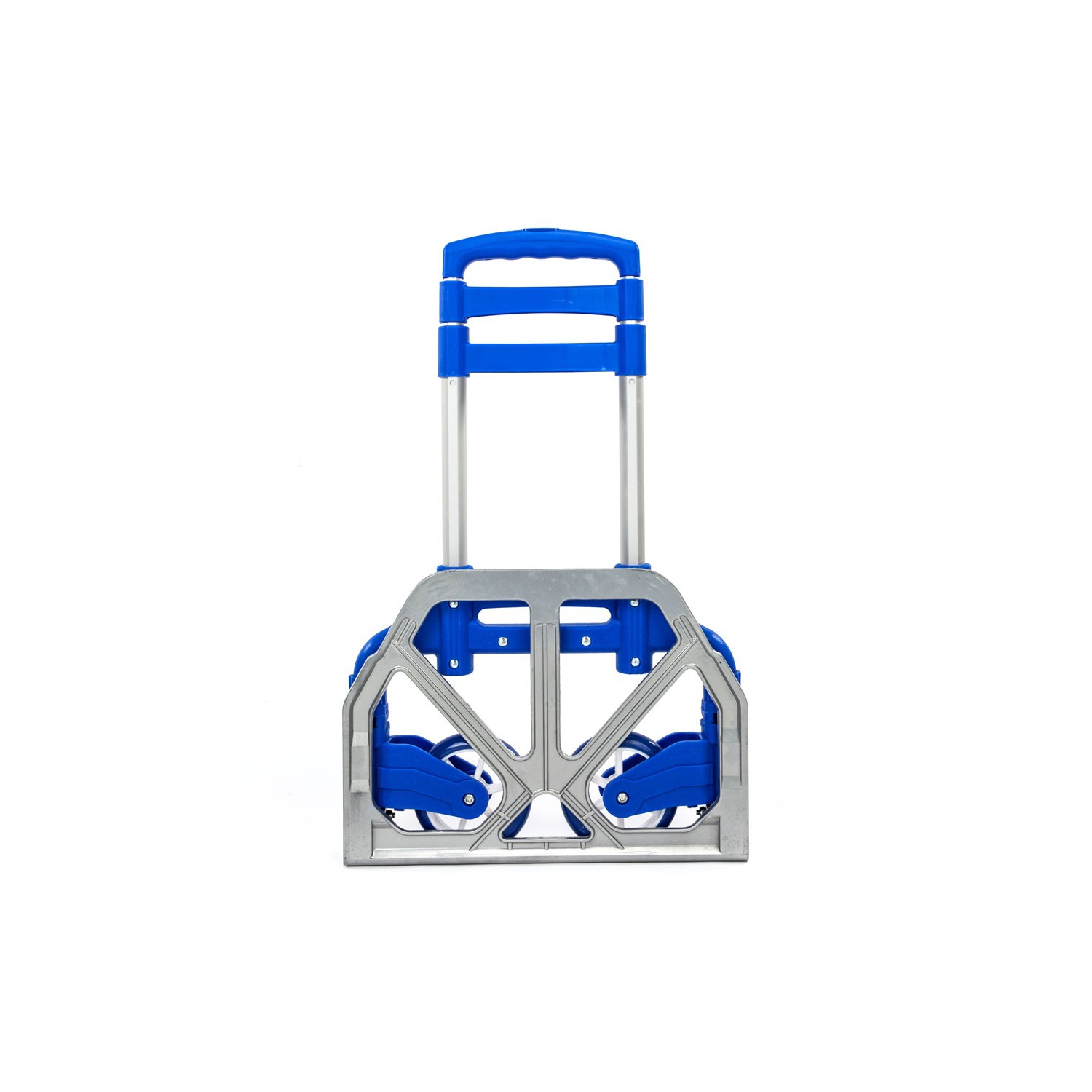 Karl Home 165 lb. Capacity Portable Aluminium Rolling Folding Luggage Hand Truck Dolly Blue