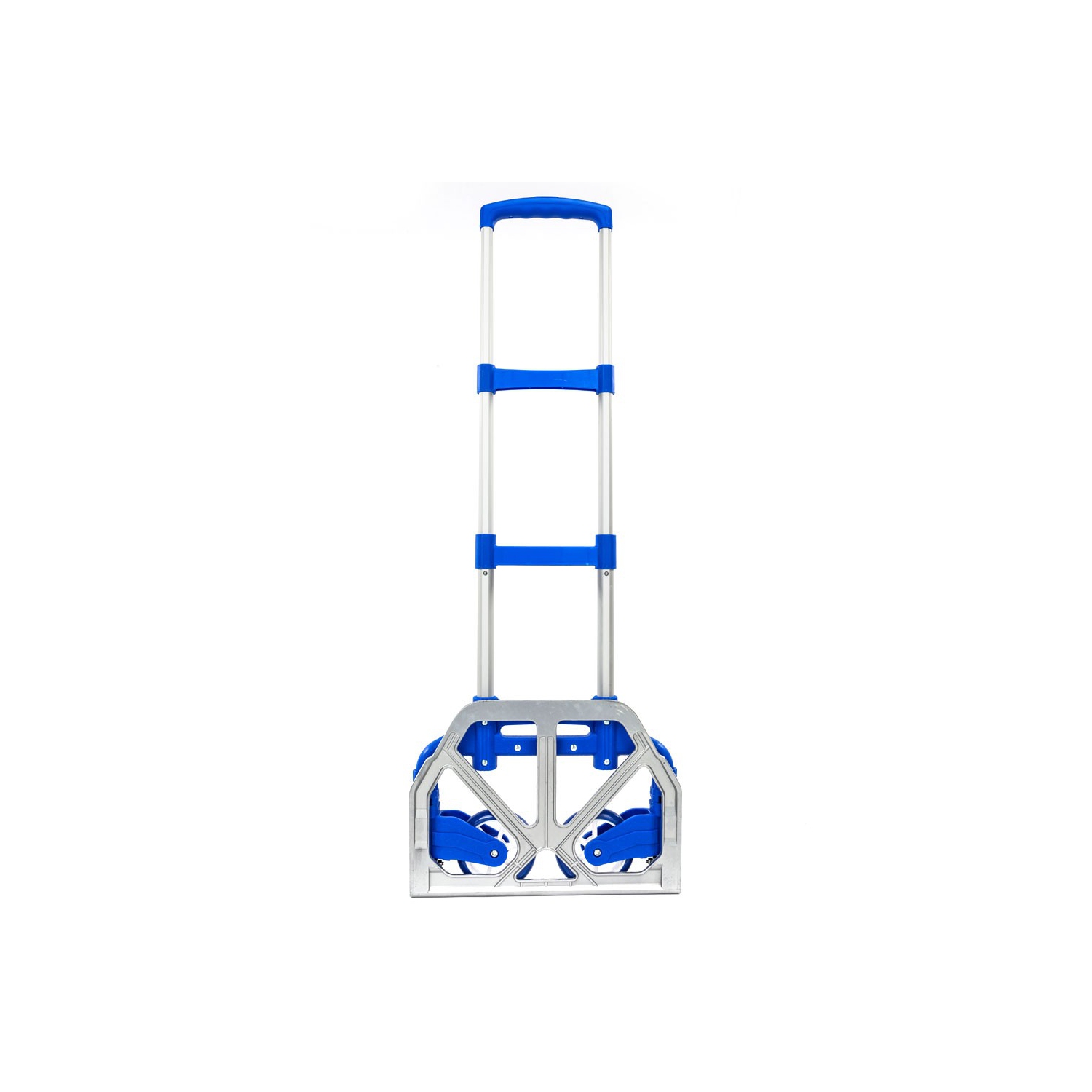 Karl Home 165 lb. Capacity Portable Aluminium Rolling Folding Luggage Hand Truck Dolly Blue